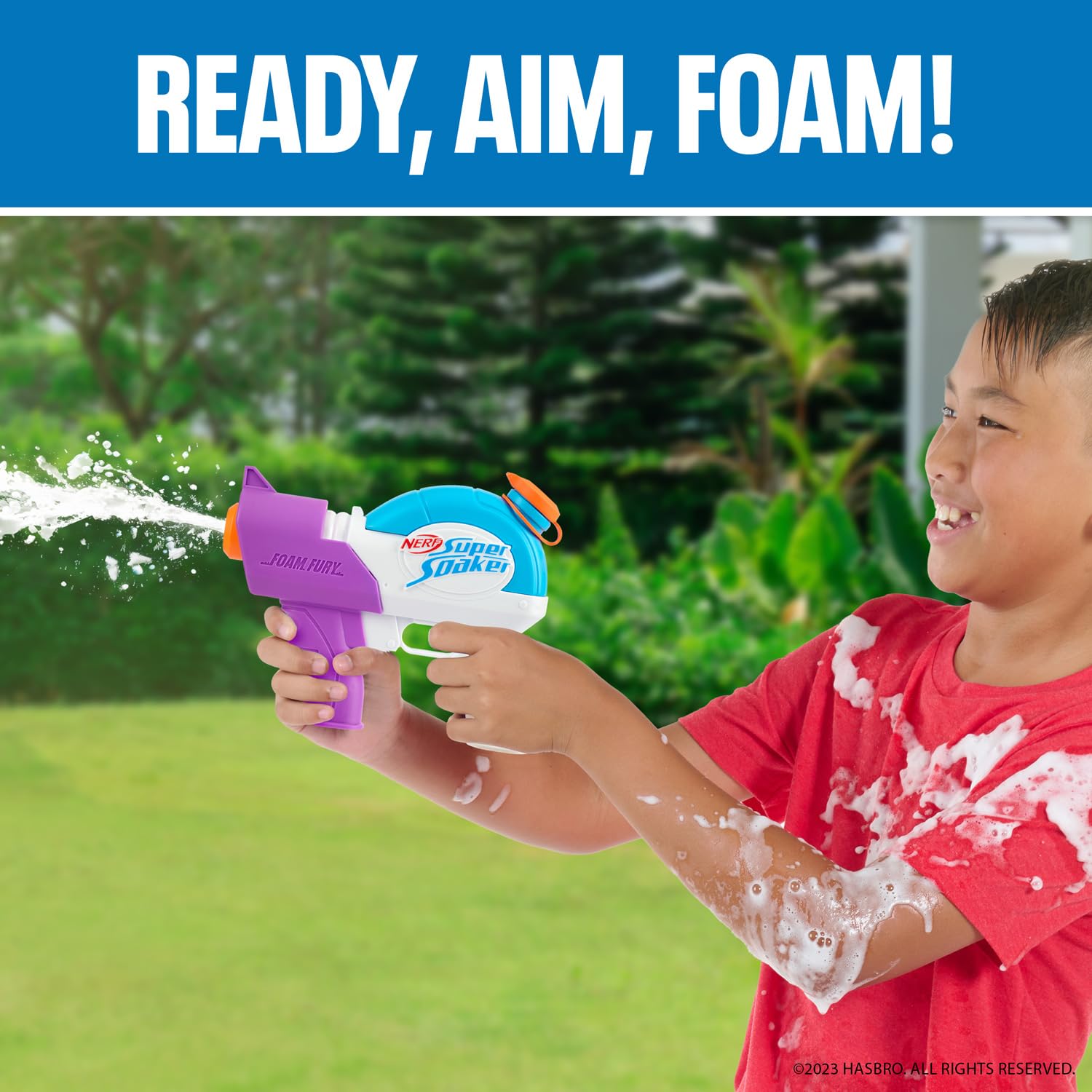 Foto 3 pulgar | Pistola De Agua Nerf Super Soaker Foam Fury Blaster - Venta Internacional.