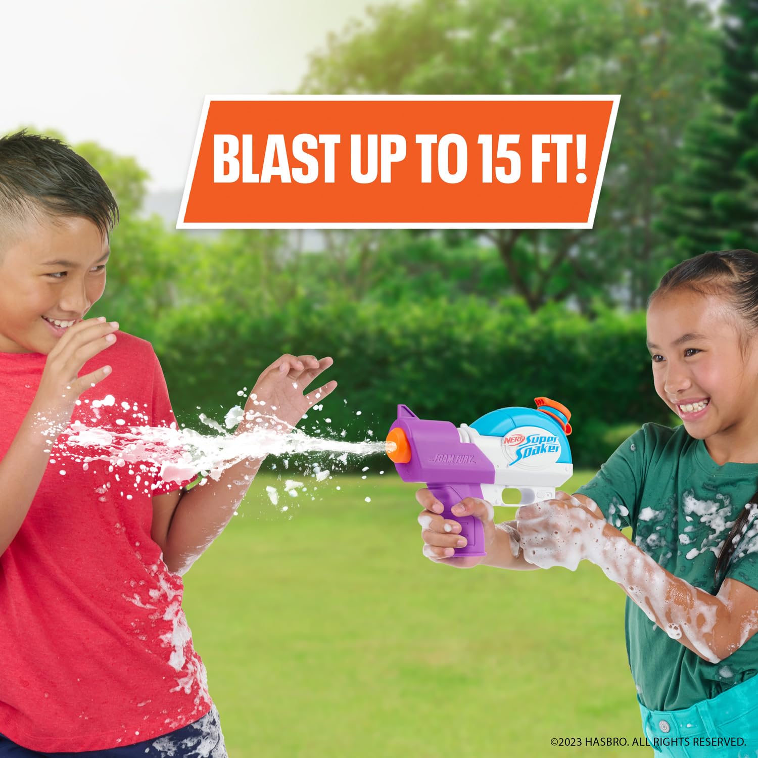 Foto 4 pulgar | Pistola De Agua Nerf Super Soaker Foam Fury Blaster - Venta Internacional.