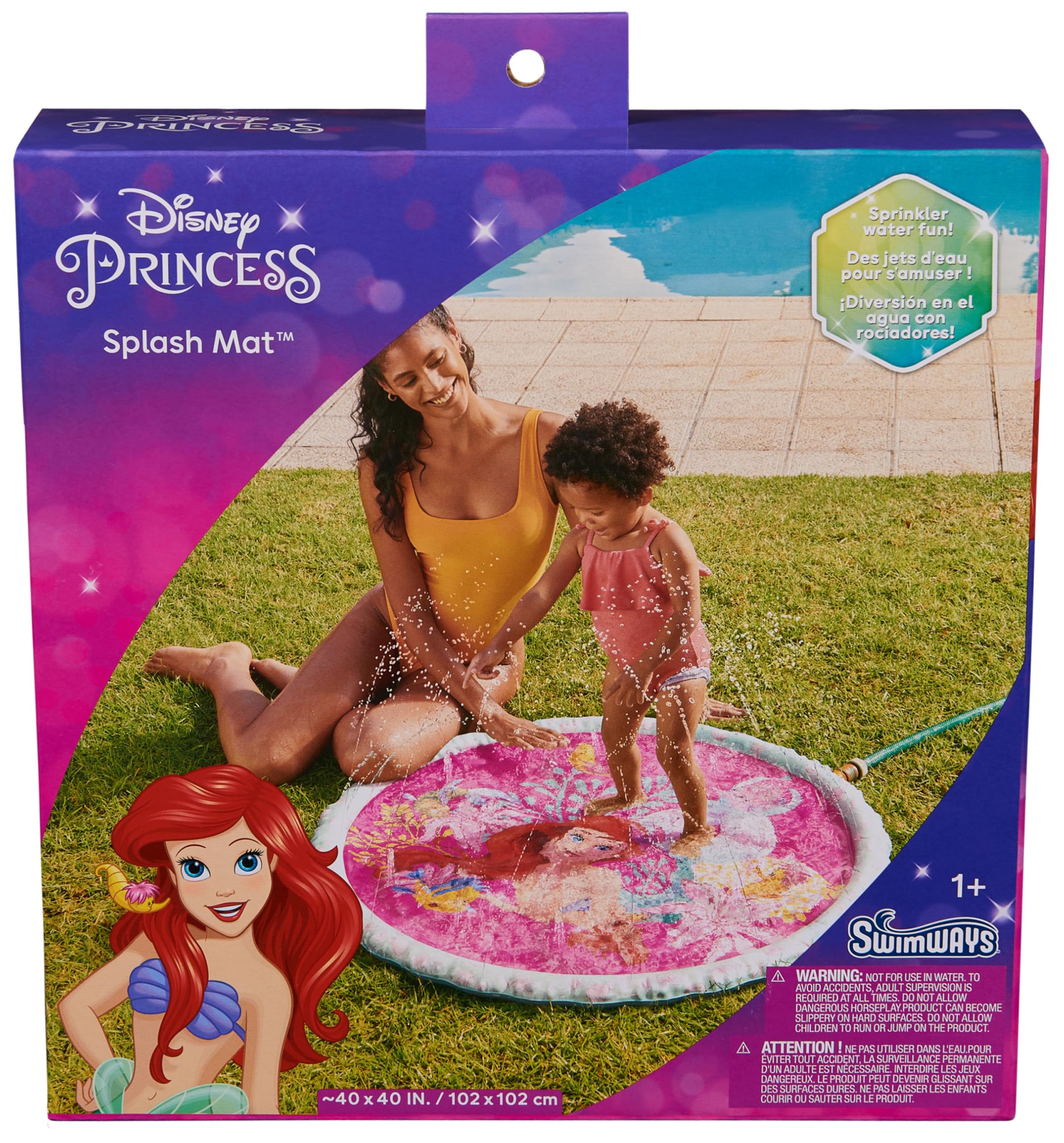 Foto 2 pulgar | Splash Mat Swimways Disney Princess Ariel Para Niños De 1 Año O Más - Venta Internacional.