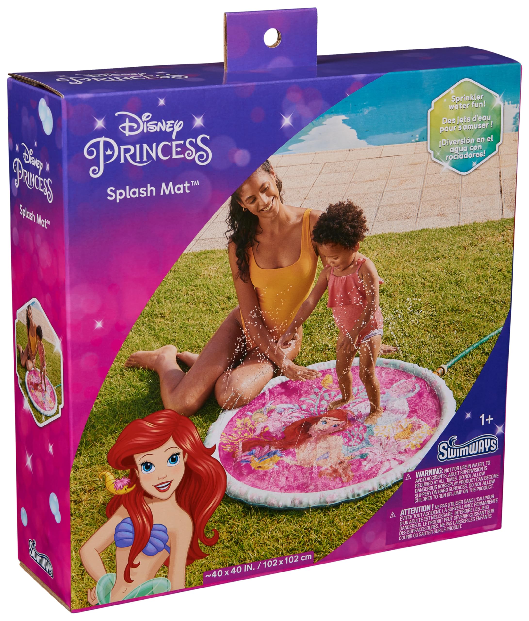 Foto 8 pulgar | Splash Mat Swimways Disney Princess Ariel Para Niños De 1 Año O Más - Venta Internacional.