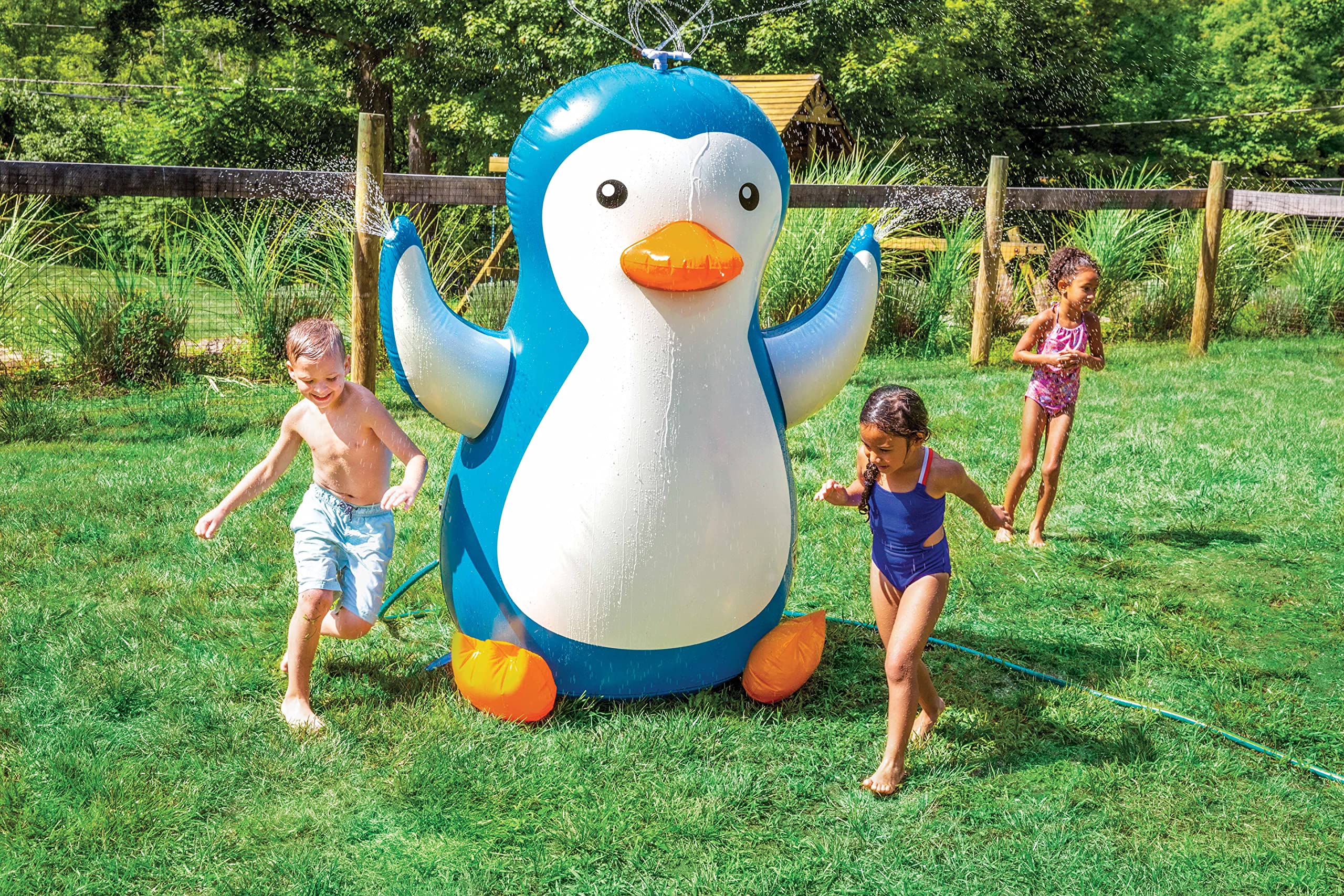 Foto 7 pulgar | Lanzador de Agua Bigmouth Inc. Pingüino Gigante 1,5 m para Niños - Venta Internacional