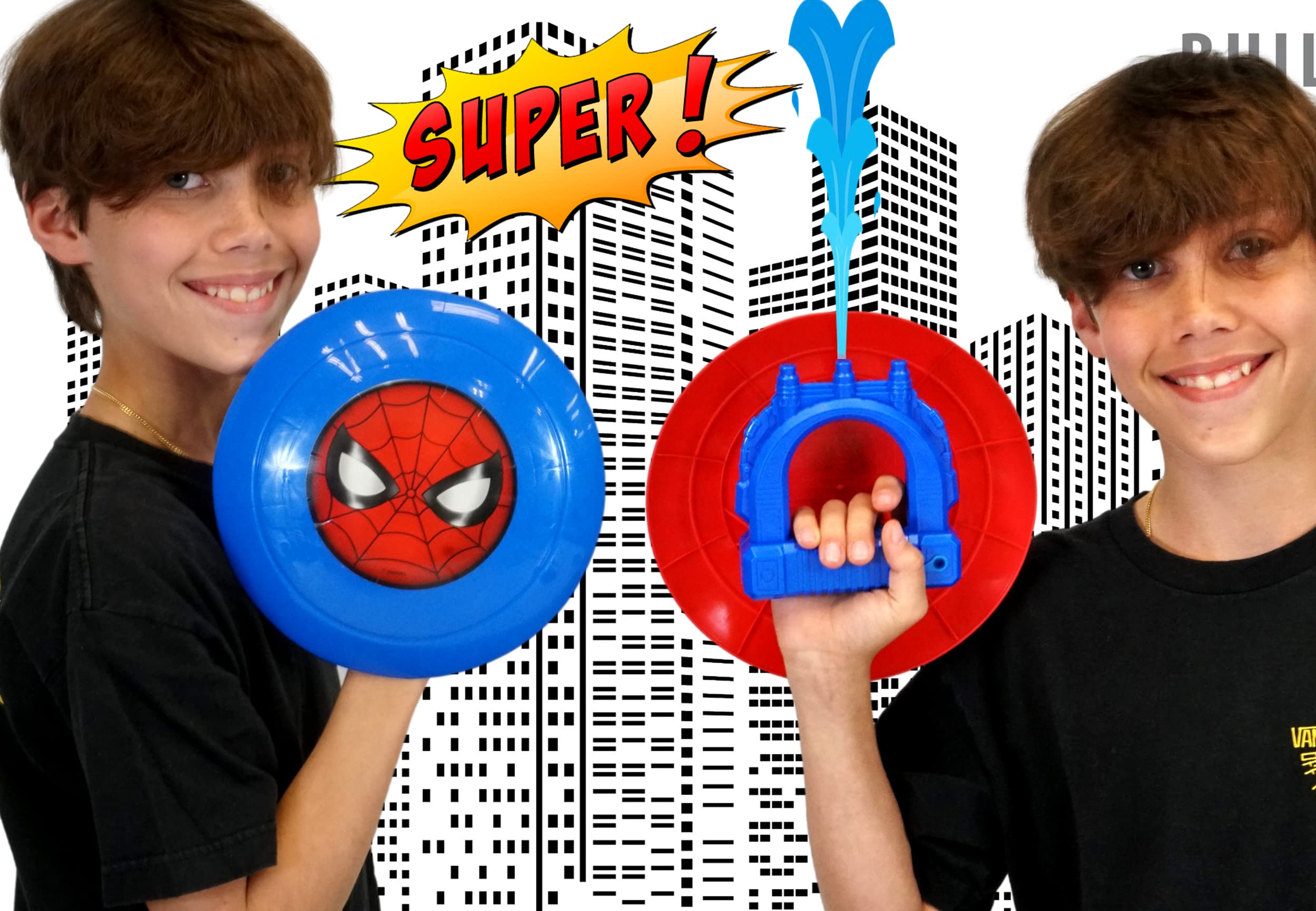 Foto 4 pulgar | Water Gun Blaster Ja-ru Marvel Avengers Spiderman y Captain America Shield 2 Unidades - Venta Internacional