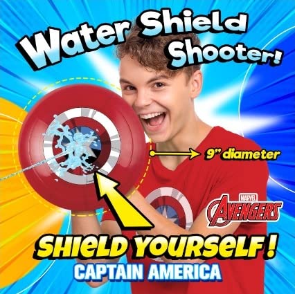 Foto 5 pulgar | Water Gun Blaster Ja-ru Marvel Avengers Spiderman y Captain America Shield 2 Unidades - Venta Internacional
