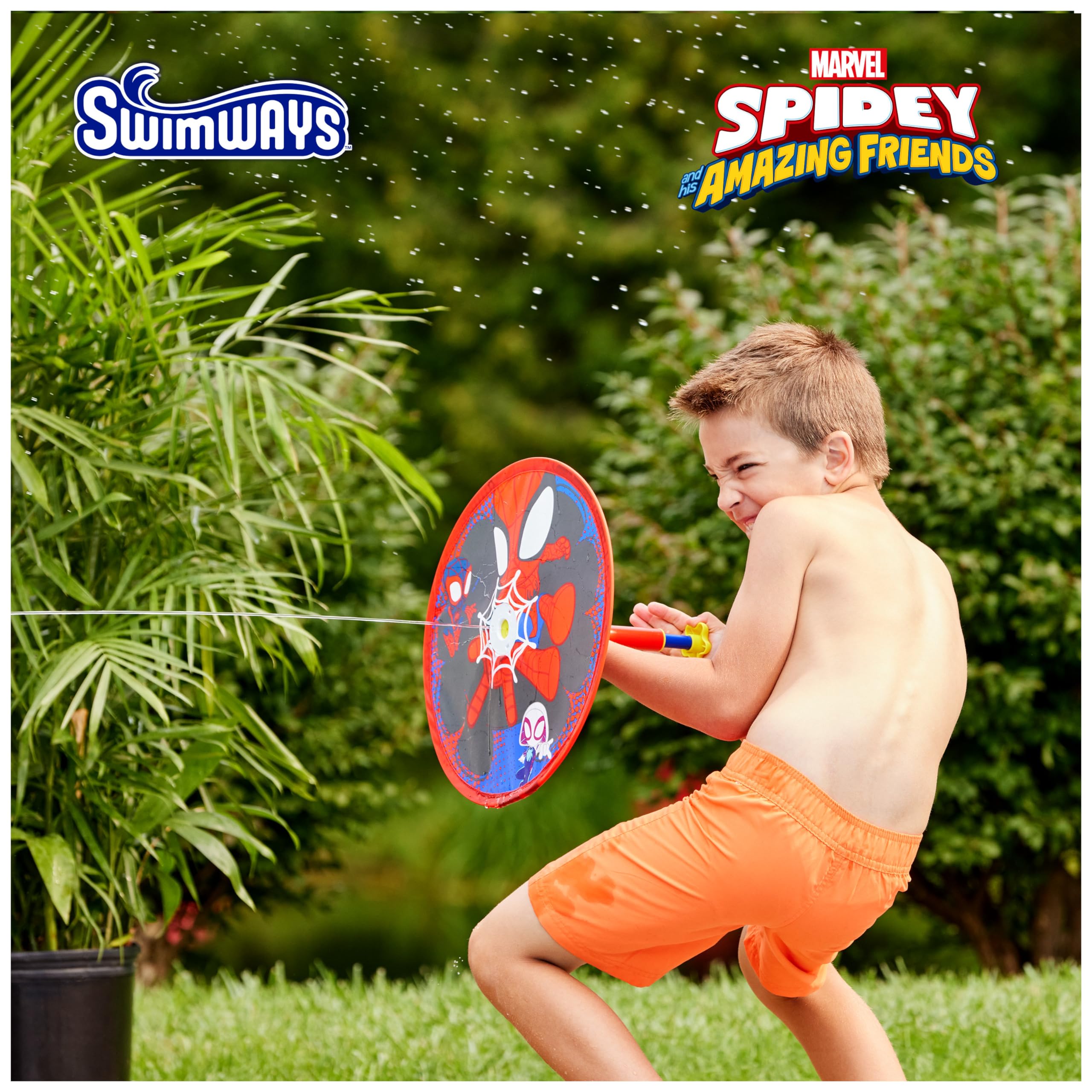Foto 3 pulgar | Lanzador de Agua SwimWays Marvel Spidey Aqua Shield Blaster - Venta Internacional