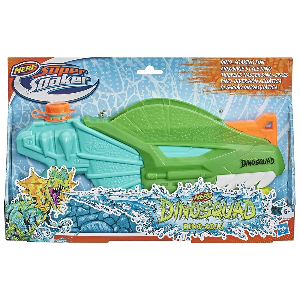 Lanzador de Agua Nerf Super Soaker Dinosquad Dinosoak Hasbro F0496