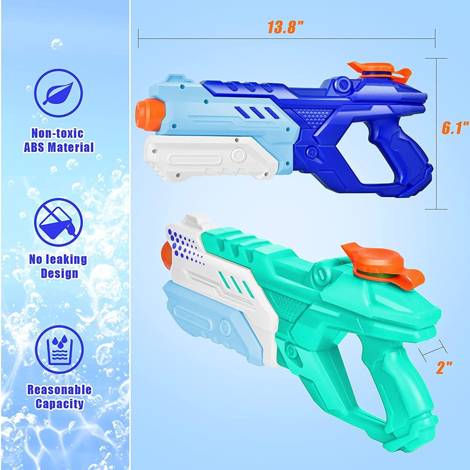 Foto 3 pulgar | Pistola De Agua Quanquer Super Squirt, 600 Ml, Alta Capacidad, Paquete De 3 - Venta Internacional.