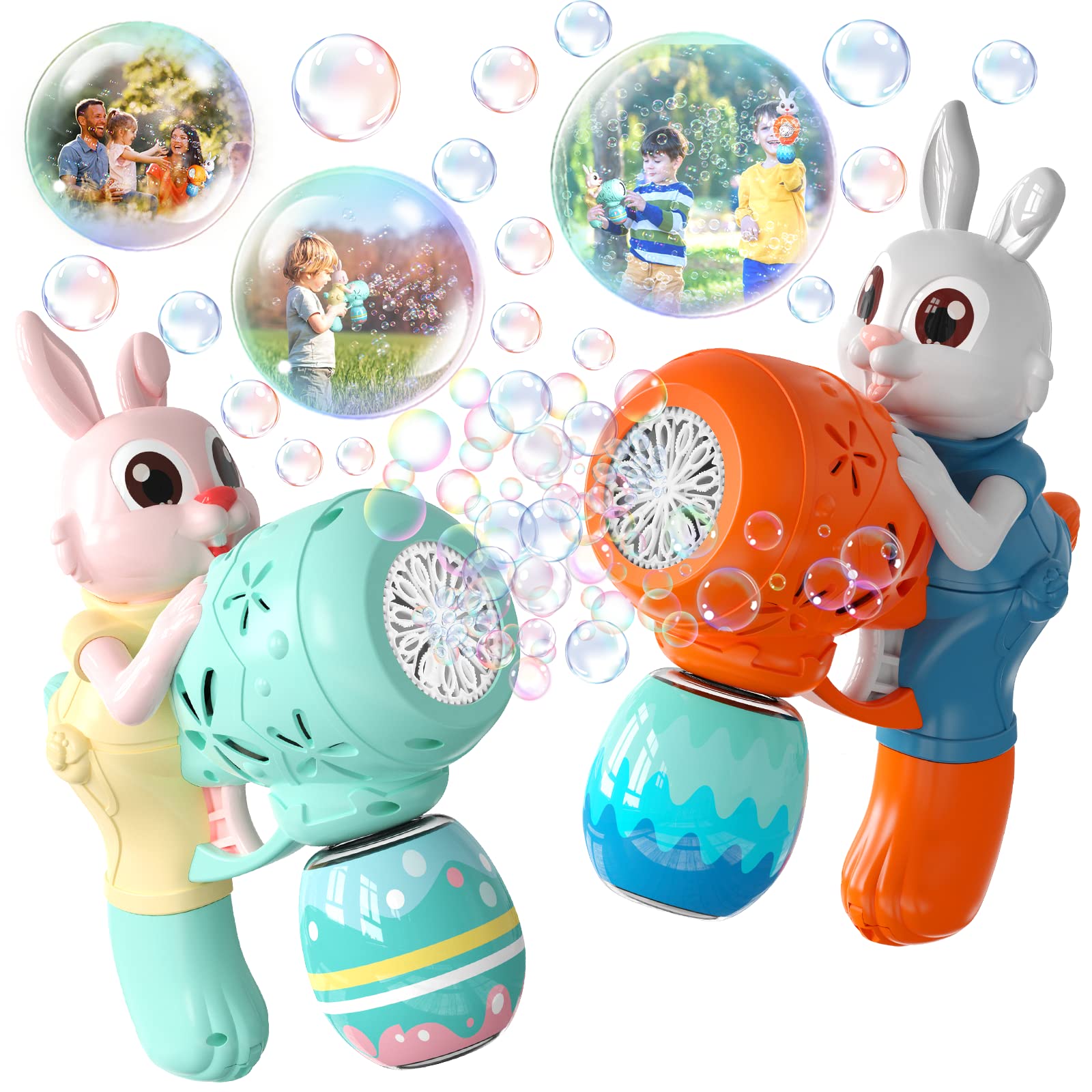 Foto 2 pulgar | Bubble Gun Weilim Rabbit, Paquete De 2 Unidades Con Concentrado De Burbujas, 30 Ml - Venta Internacional.