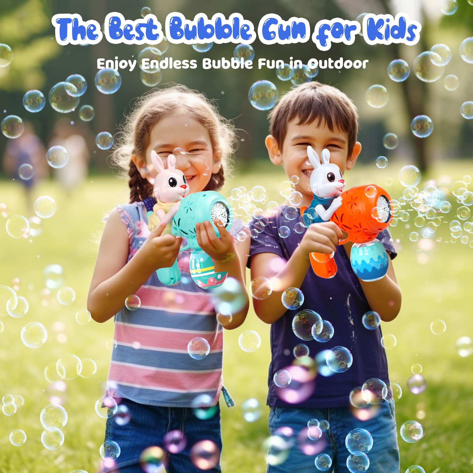 Foto 2 | Bubble Gun Weilim Rabbit, Paquete De 2 Unidades Con Concentrado De Burbujas, 30 Ml - Venta Internacional.