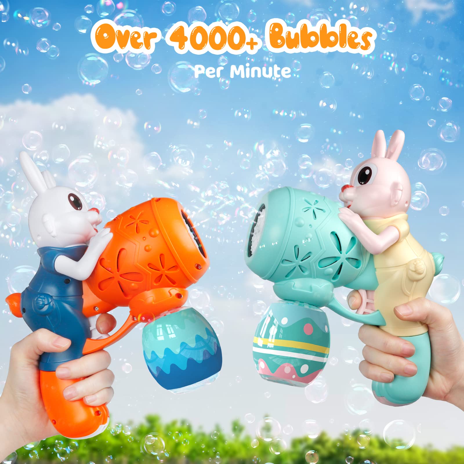 Foto 4 pulgar | Bubble Gun Weilim Rabbit, Paquete De 2 Unidades Con Concentrado De Burbujas, 30 Ml - Venta Internacional.