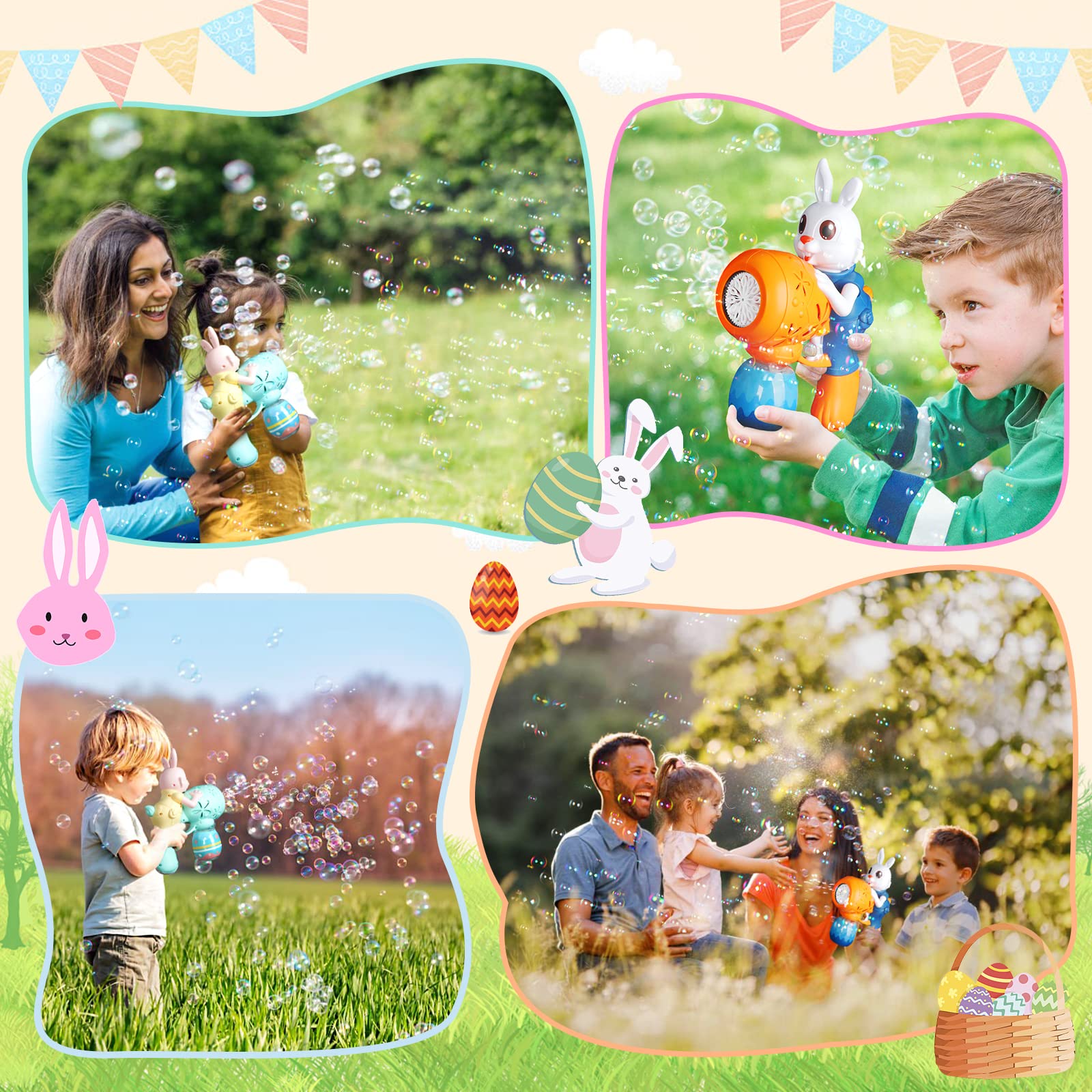 Foto 6 pulgar | Bubble Gun Weilim Rabbit, Paquete De 2 Unidades Con Concentrado De Burbujas, 30 Ml - Venta Internacional.