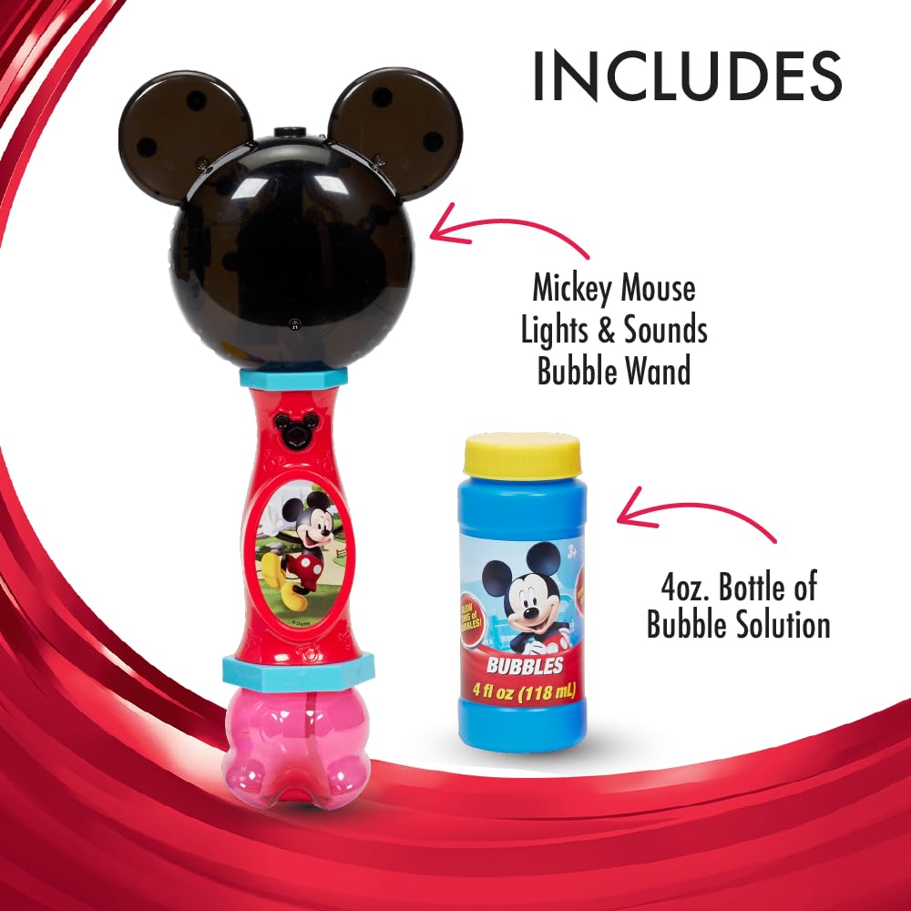 Foto 3 pulgar | Bubble Wand Little Kids Disney Mickey Mouse Con Luz Y Sonido - Venta Internacional.