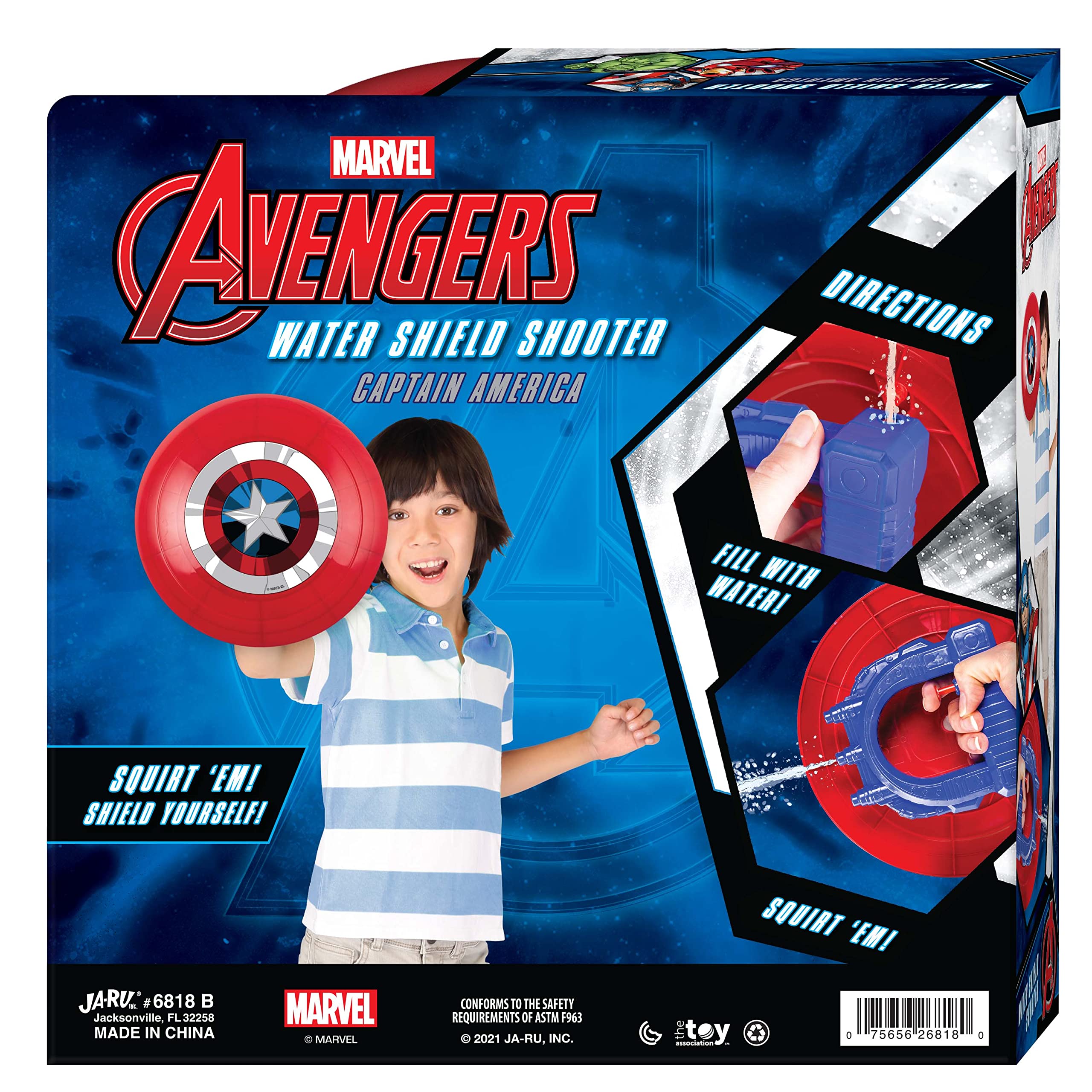Foto 7 pulgar | Water Gun Blaster Ja-ru Marvel Avengers Capitán América - Venta Internacional.