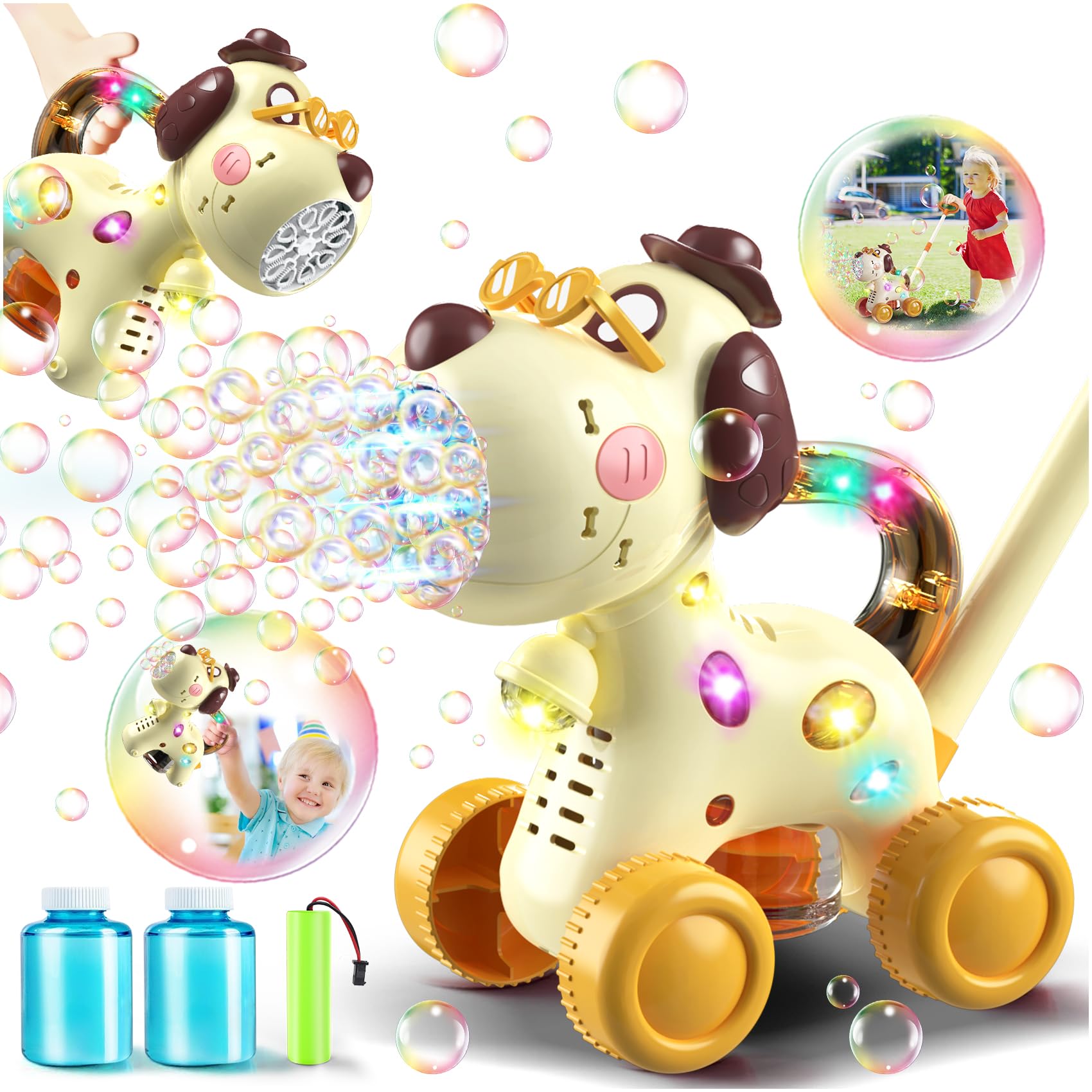 Foto 2 pulgar | Máquina Automática De Burbujas Nicmore Con Forma De Perro Con Luces Para Niños - Venta Internacional.