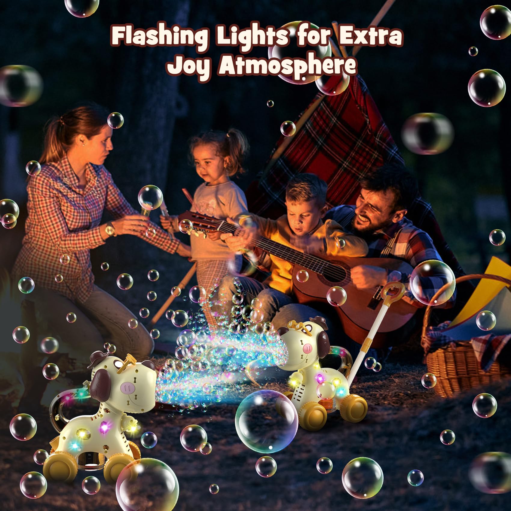 Foto 5 pulgar | Máquina Automática De Burbujas Nicmore Con Forma De Perro Con Luces Para Niños - Venta Internacional.