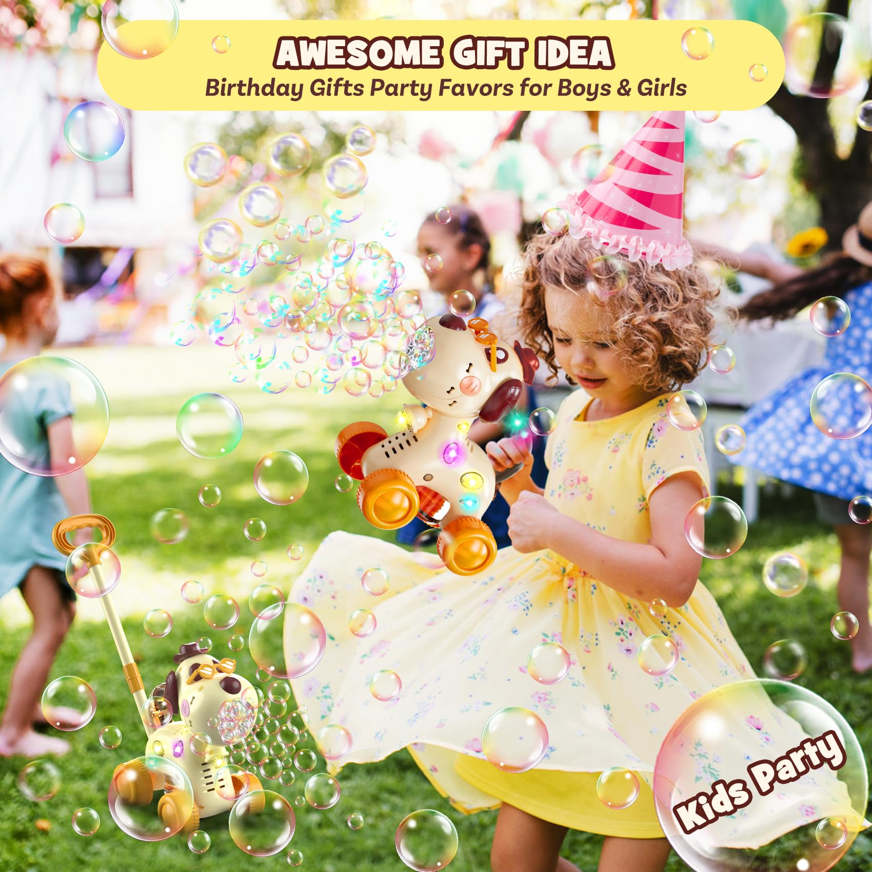 Foto 7 pulgar | Máquina Automática De Burbujas Nicmore Con Forma De Perro Con Luces Para Niños - Venta Internacional.