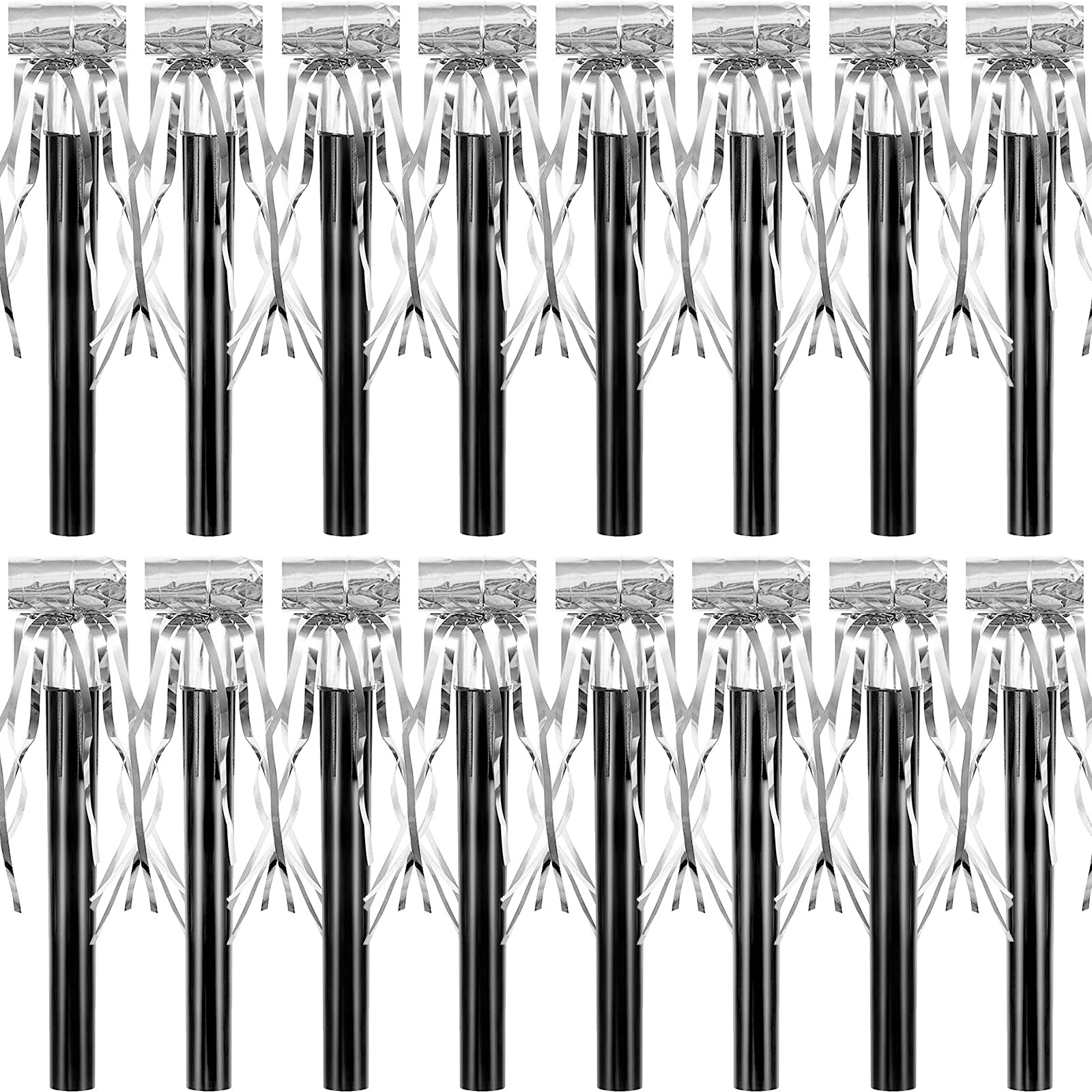 Foto 2 pulgar | Party Blower Noisemakers Skylety, 18 Unidades, Color Negro Y Plateado - Venta Internacional.