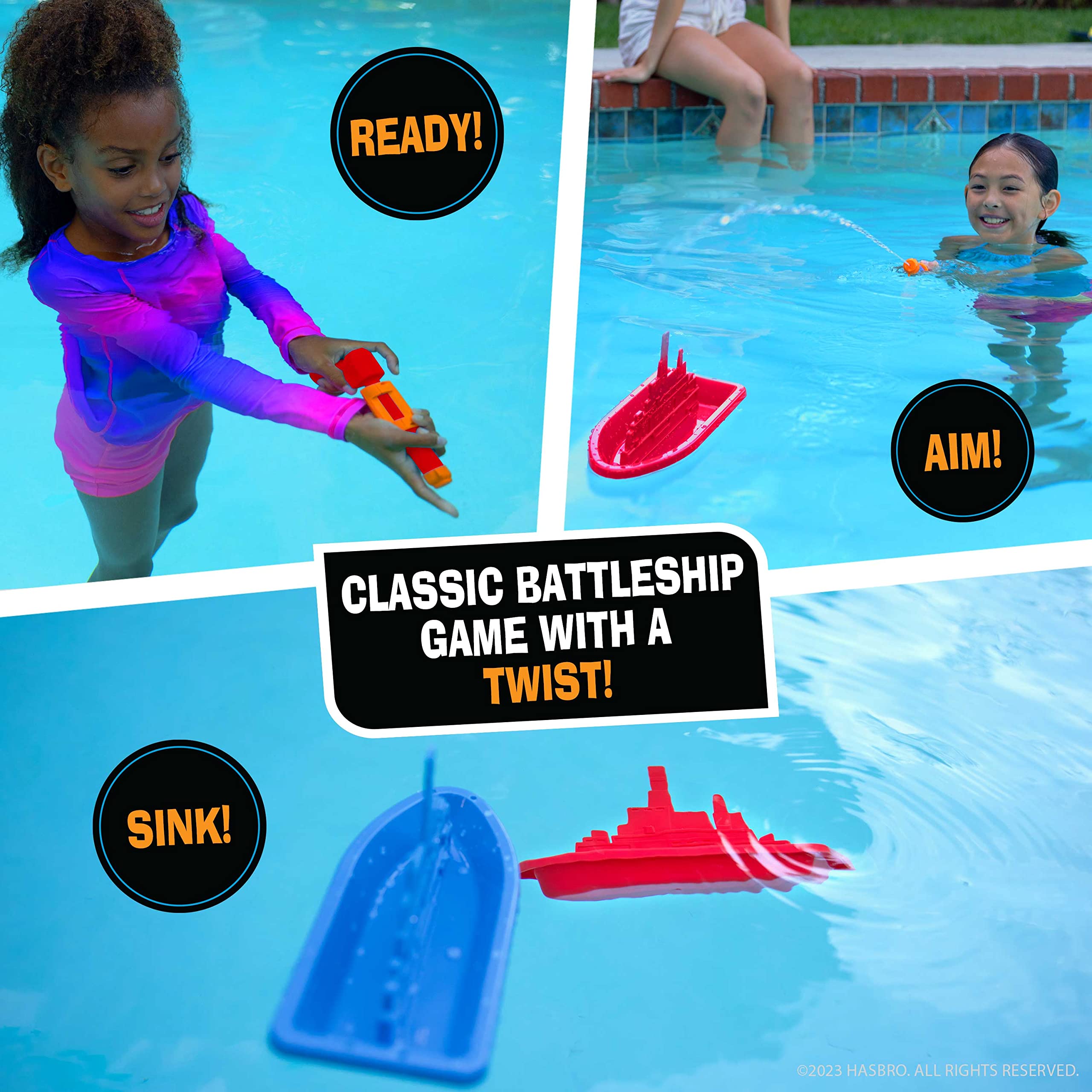 Foto 3 pulgar | Juego Acuático Hasbro Battleship Splash Para Divertirse Al Aire Libre En Verano - Venta Internacional.
