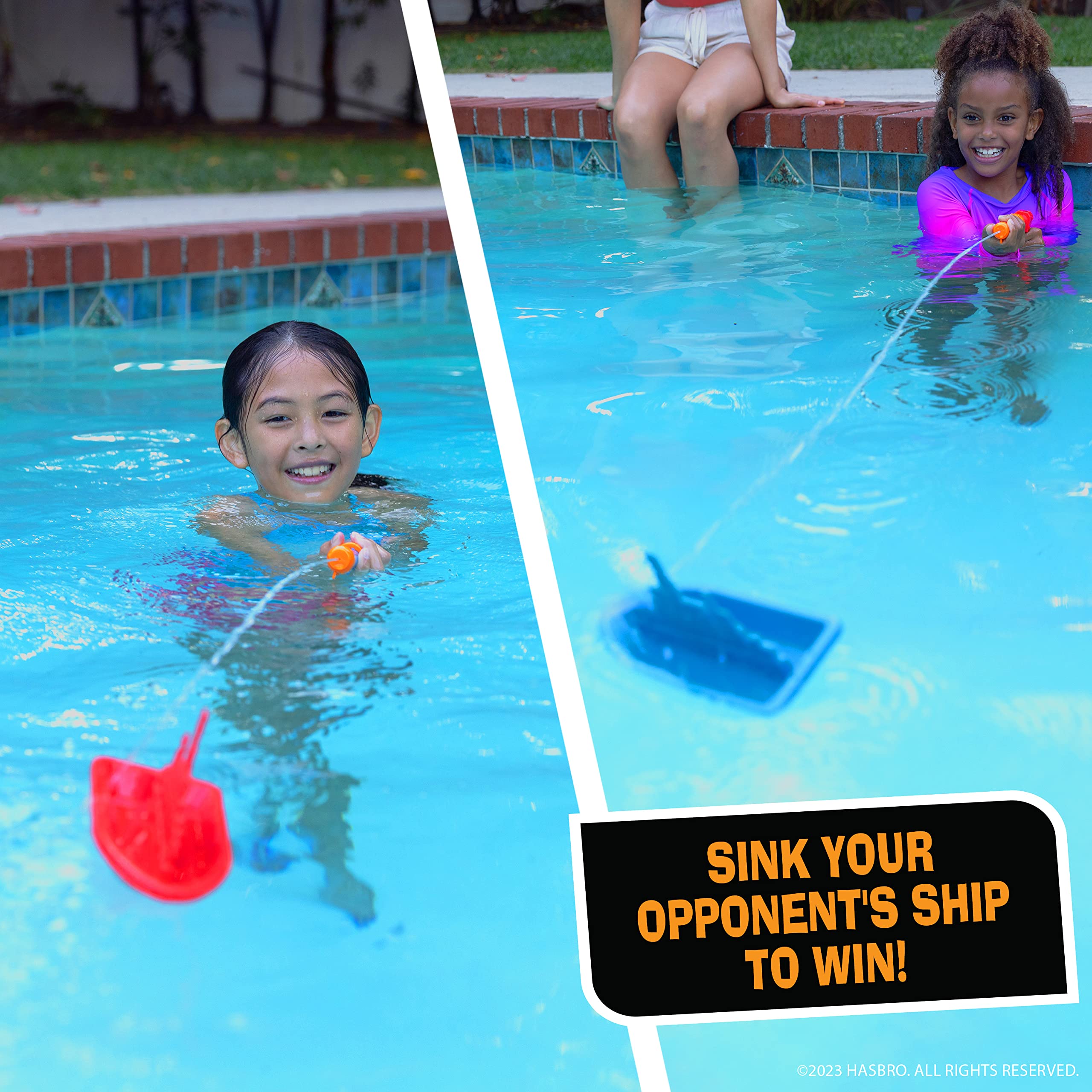 Foto 3 | Juego Acuático Hasbro Battleship Splash Para Divertirse Al Aire Libre En Verano - Venta Internacional.