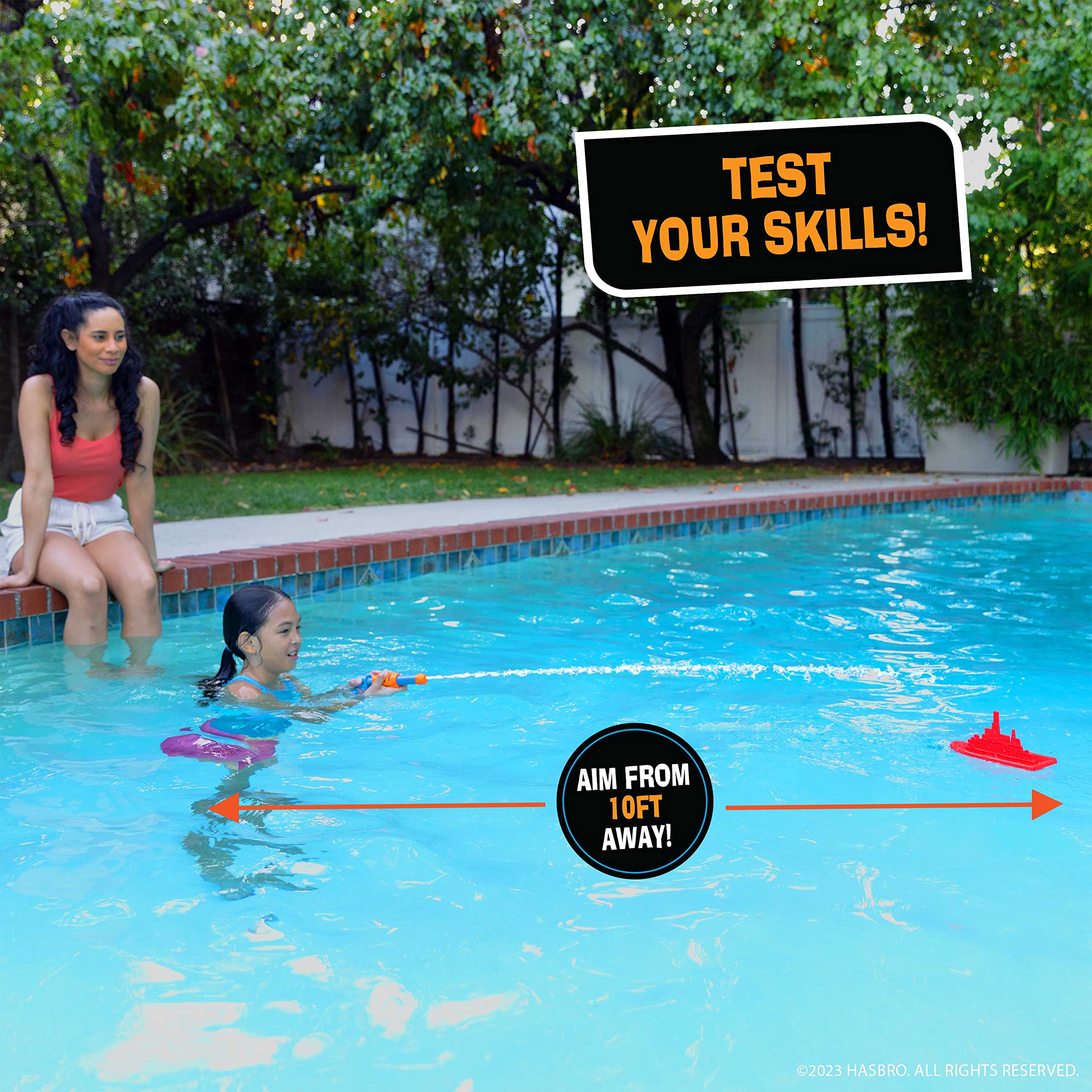 Foto 5 pulgar | Juego Acuático Hasbro Battleship Splash Para Divertirse Al Aire Libre En Verano - Venta Internacional.