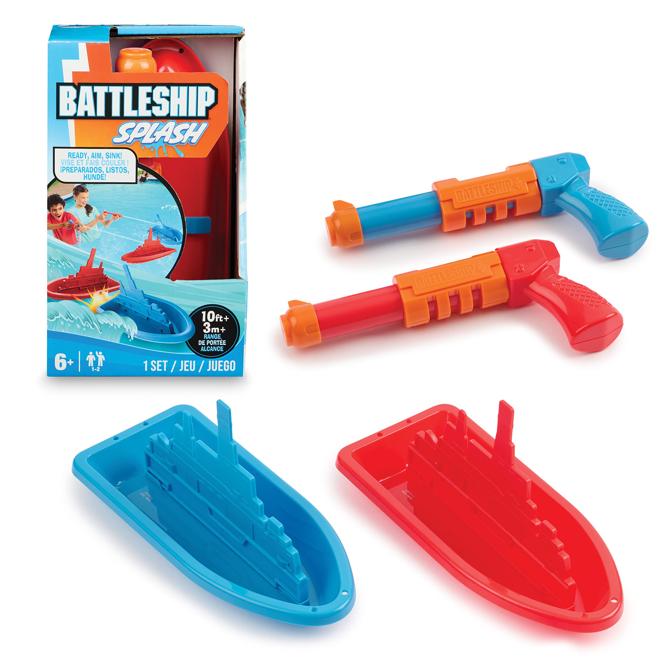 Foto 7 pulgar | Juego Acuático Hasbro Battleship Splash Para Divertirse Al Aire Libre En Verano - Venta Internacional.