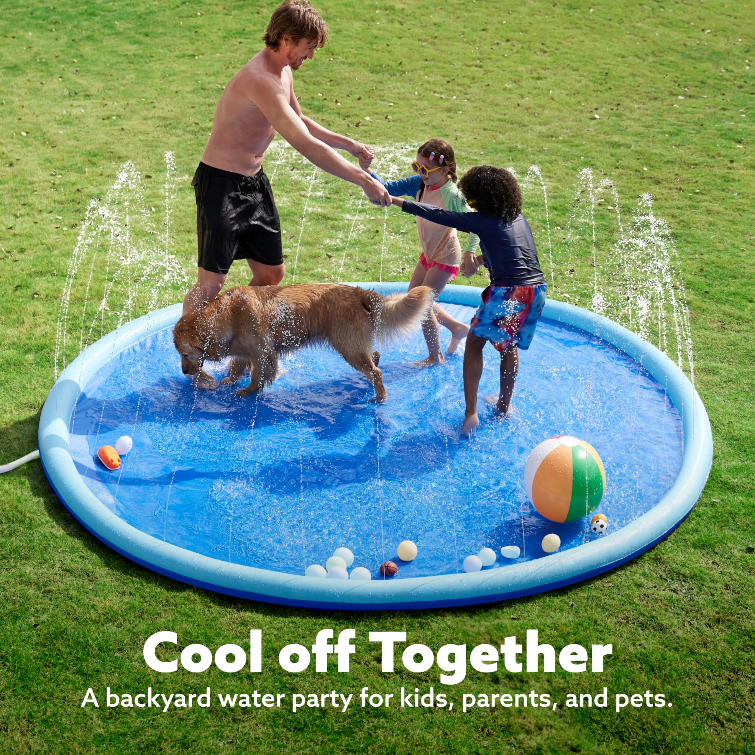 Foto 6 pulgar | Aspersor Antideslizante Splash Pad Sloosh de 10 Pies para Niños - Venta Internacional