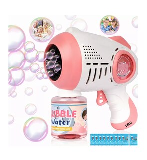 Foto 3 | Maquina Con Solución Burbujas Juguete Rosa/blanco