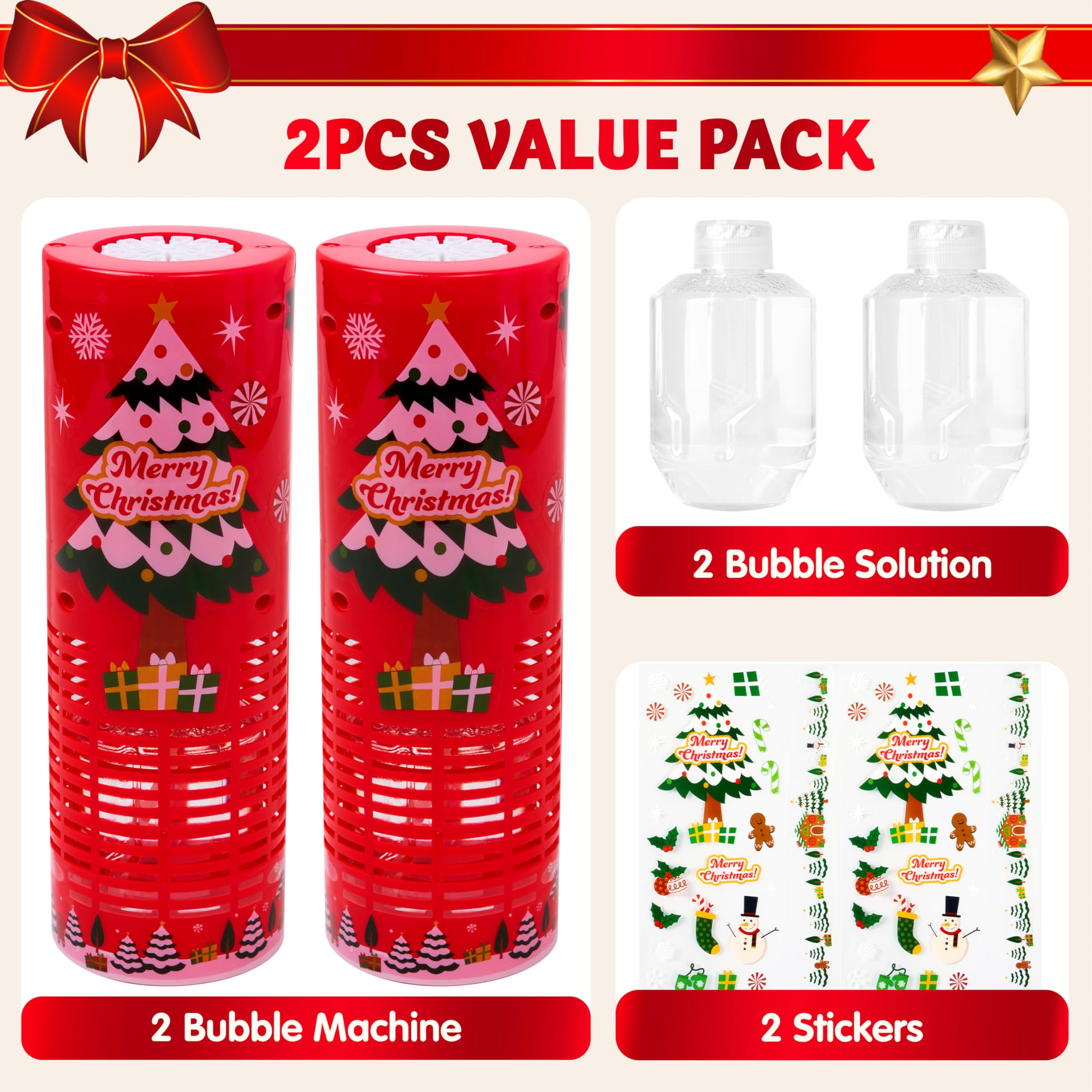 Foto 4 pulgar | Lámpara Navideña Joyin De Bubble Machine Con Led Para Niños, 2 Unidades - Venta Internacional.