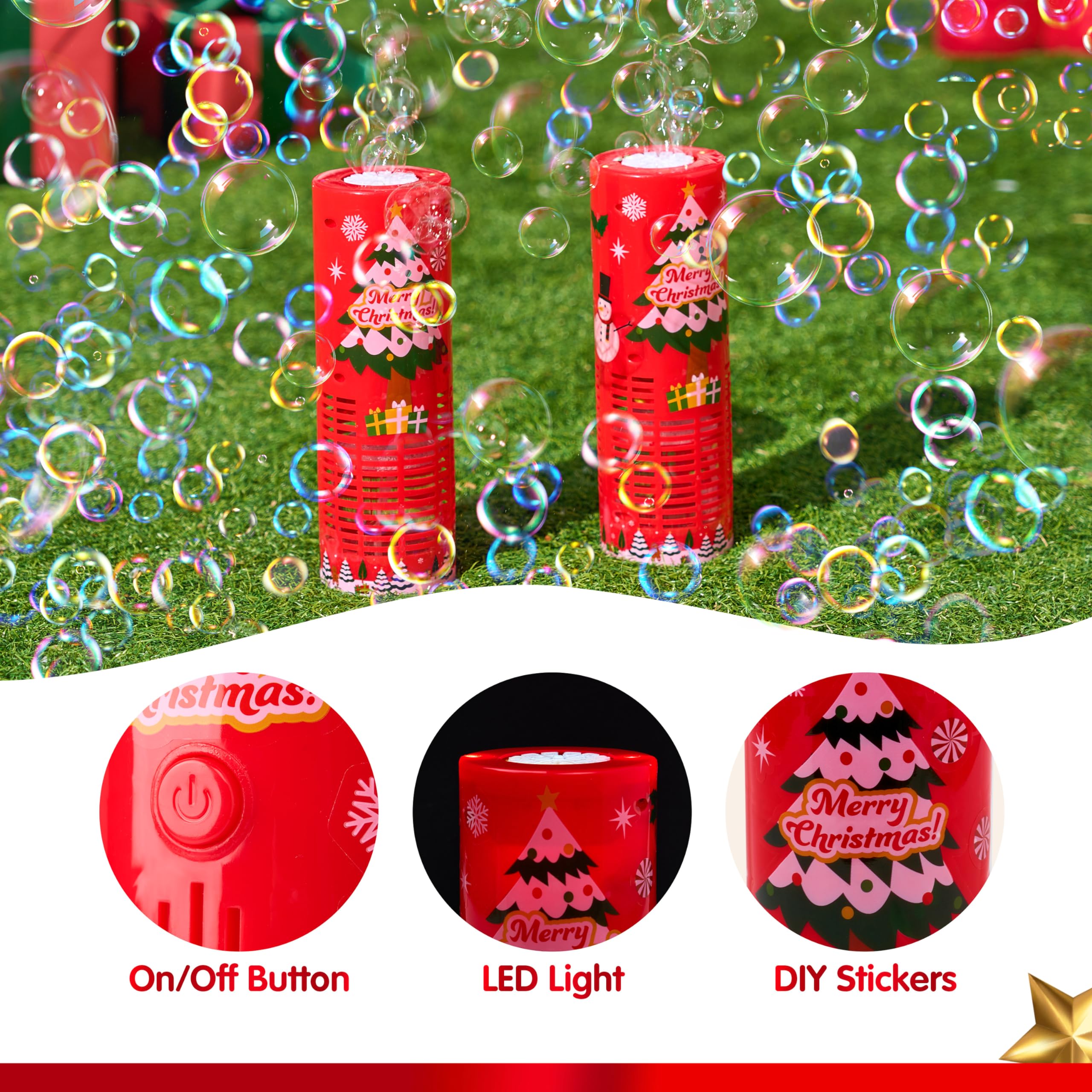 Foto 4 | Lámpara Navideña Joyin De Bubble Machine Con Led Para Niños, 2 Unidades - Venta Internacional.