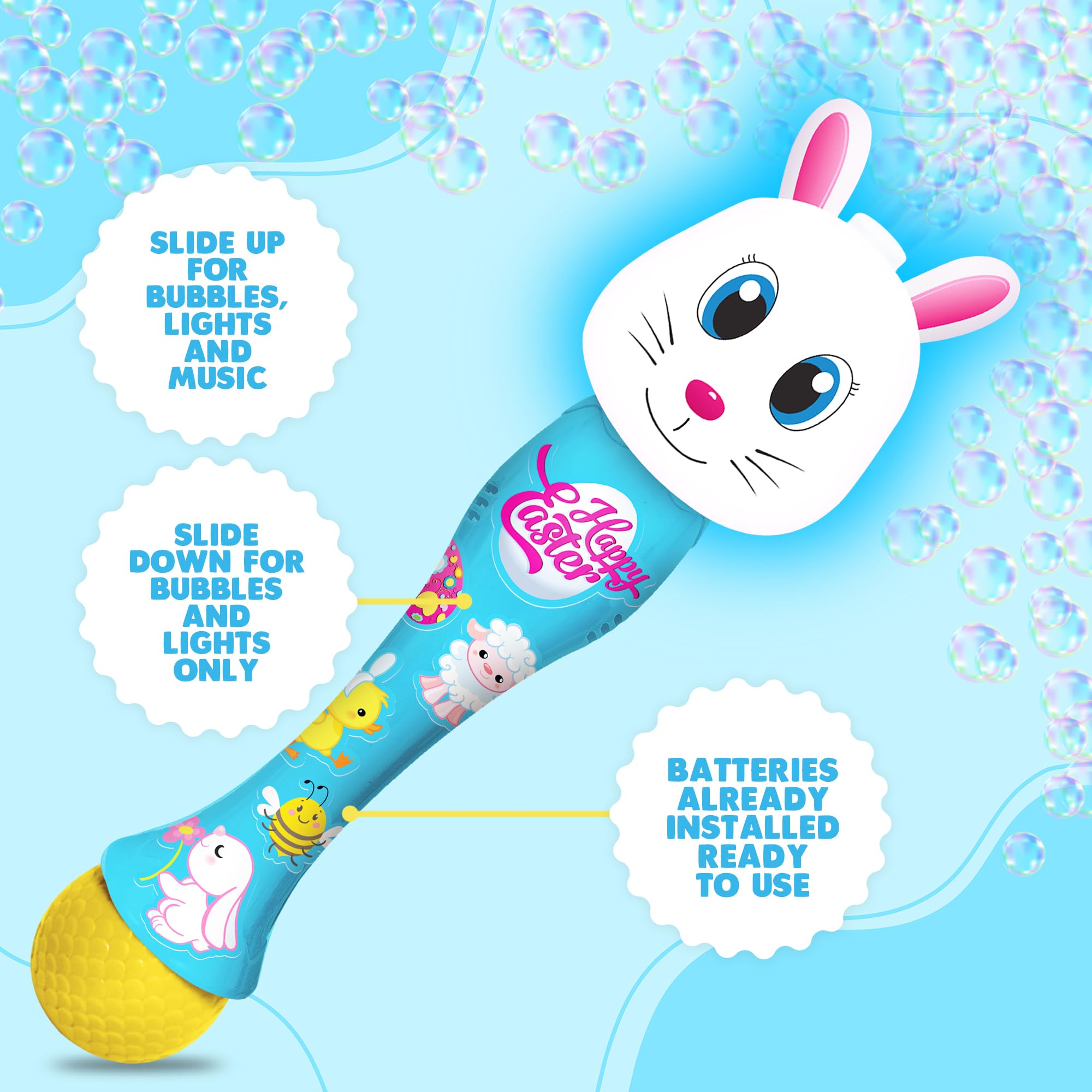 Foto 4 pulgar | Conejo De Pascua Bubble Wand Artcreativity De 14 M Con Led Y Música - Venta Internacional.