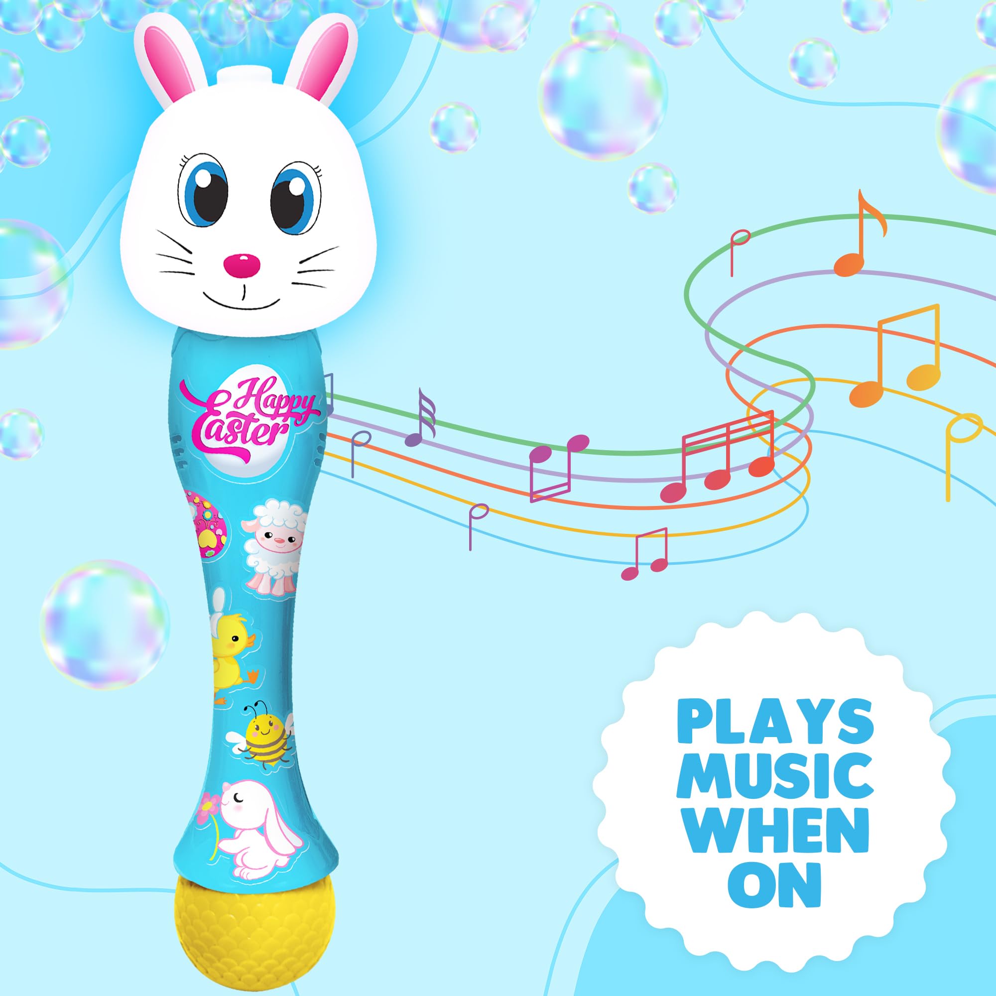 Foto 4 | Conejo De Pascua Bubble Wand Artcreativity De 14 M Con Led Y Música - Venta Internacional.