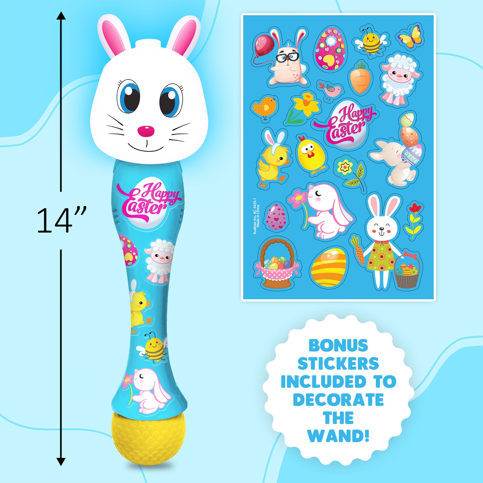 Foto 7 pulgar | Conejo De Pascua Bubble Wand Artcreativity De 14 M Con Led Y Música - Venta Internacional.