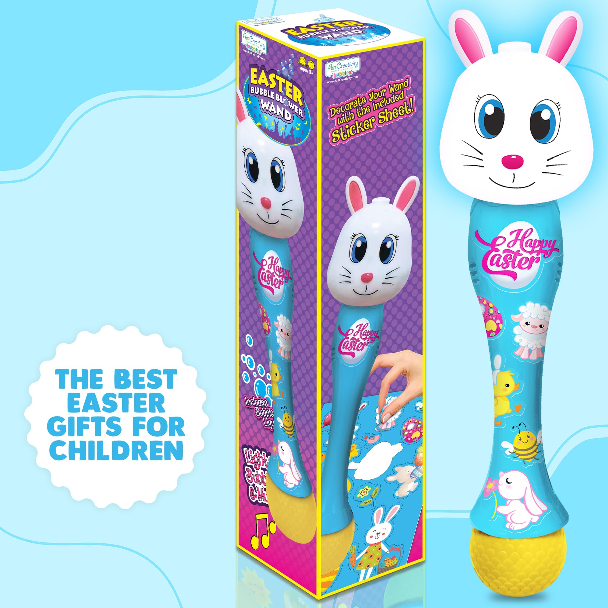 Foto 7 | Conejo De Pascua Bubble Wand Artcreativity De 14 M Con Led Y Música - Venta Internacional.