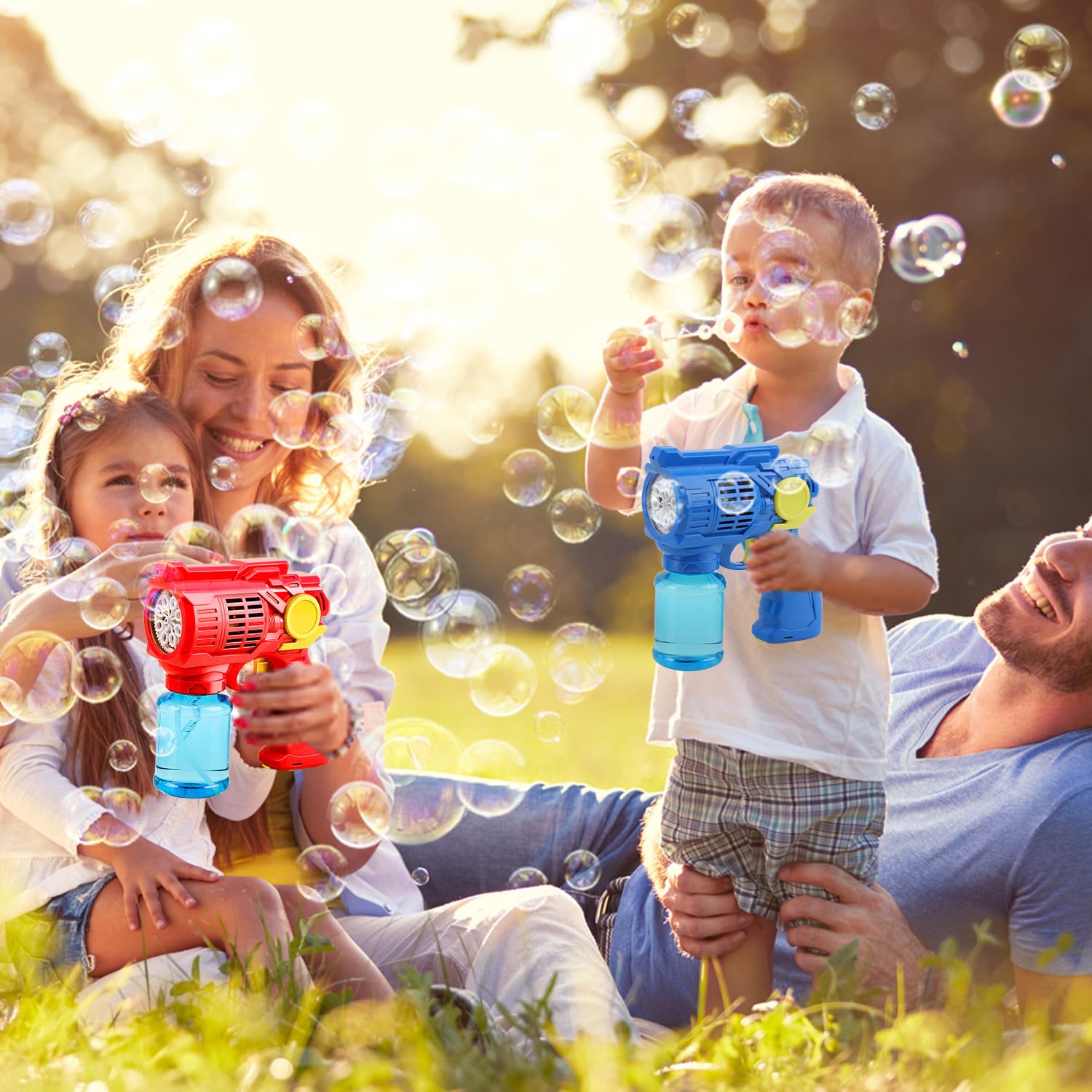 Foto 3 | Paquete De 3 Pistolas Bubble Guns Toy Life Para Niños Con Soluciones De Burbujas - Venta Internacional.