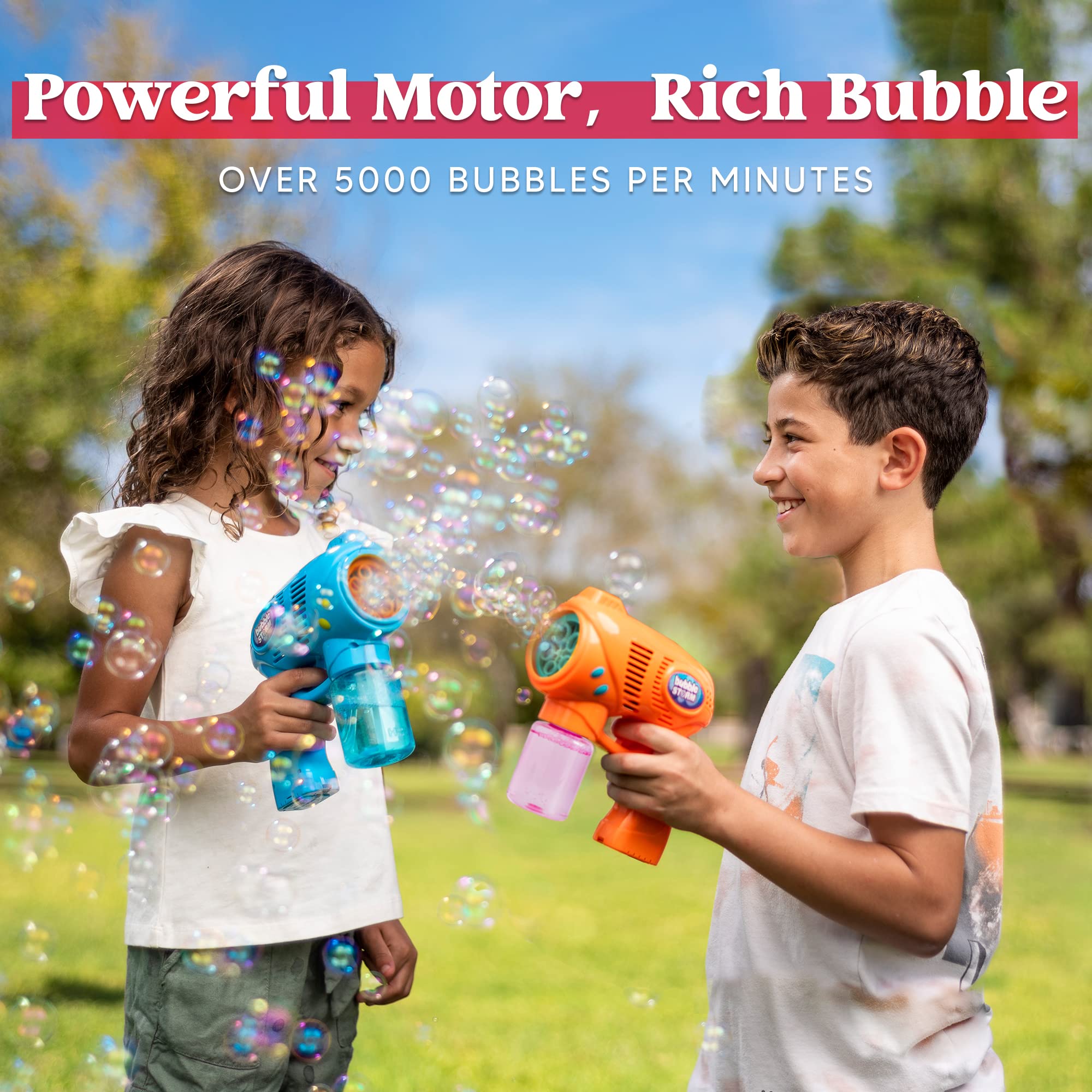 Foto 5 | Bubble Gun Joyin 2 Pistolas De Burbujas Con Recarga De 2 Burbujas, 300 Ml En Total - Venta Internacional.