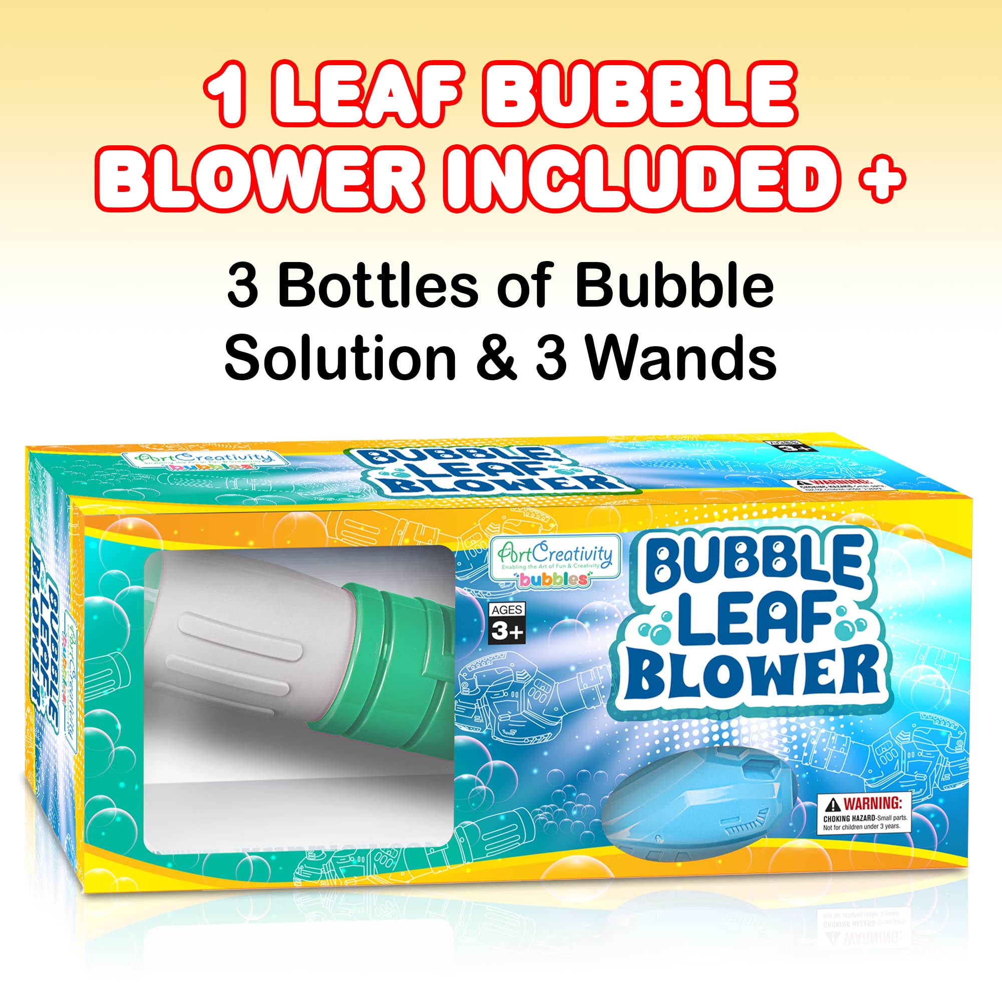 Foto 5 pulgar | Bubble Leaf Blower Artcreativity Para Niños Pequeños Con Solución - Venta Internacional.