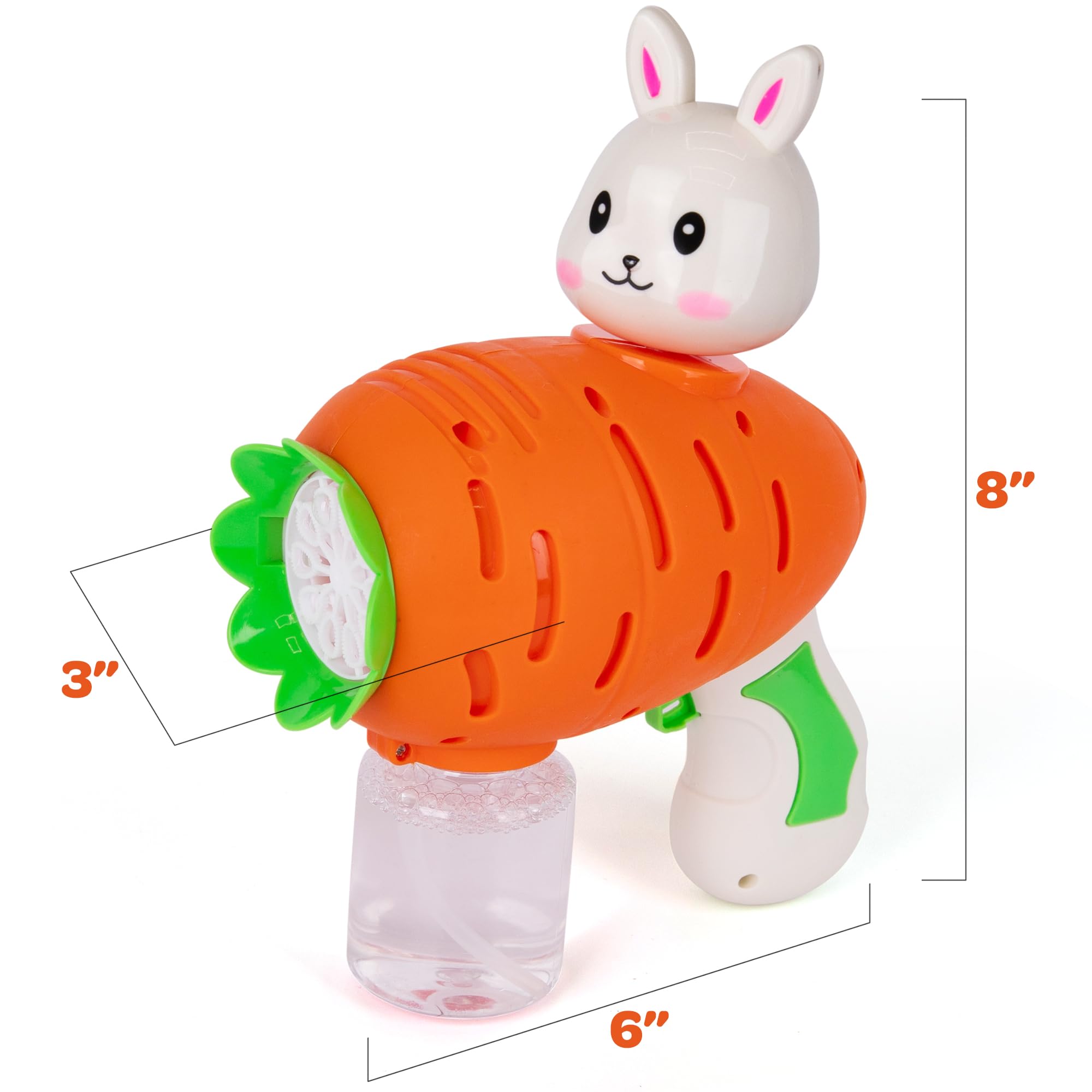 Foto 4 pulgar | Bubble Gun Artcreativity, Zanahoria De Pascua, Con Solución De Burbujas De 100 Ml - Venta Internacional.