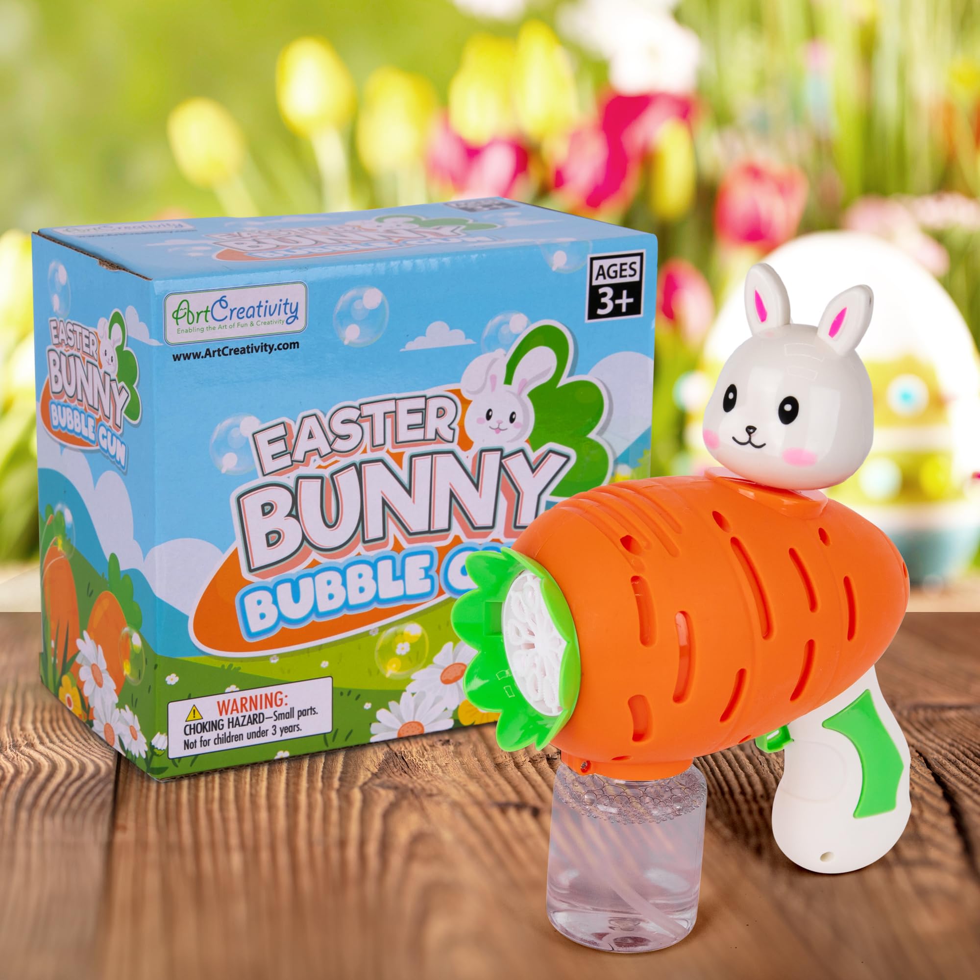 Foto 7 pulgar | Bubble Gun Artcreativity, Zanahoria De Pascua, Con Solución De Burbujas De 100 Ml - Venta Internacional.