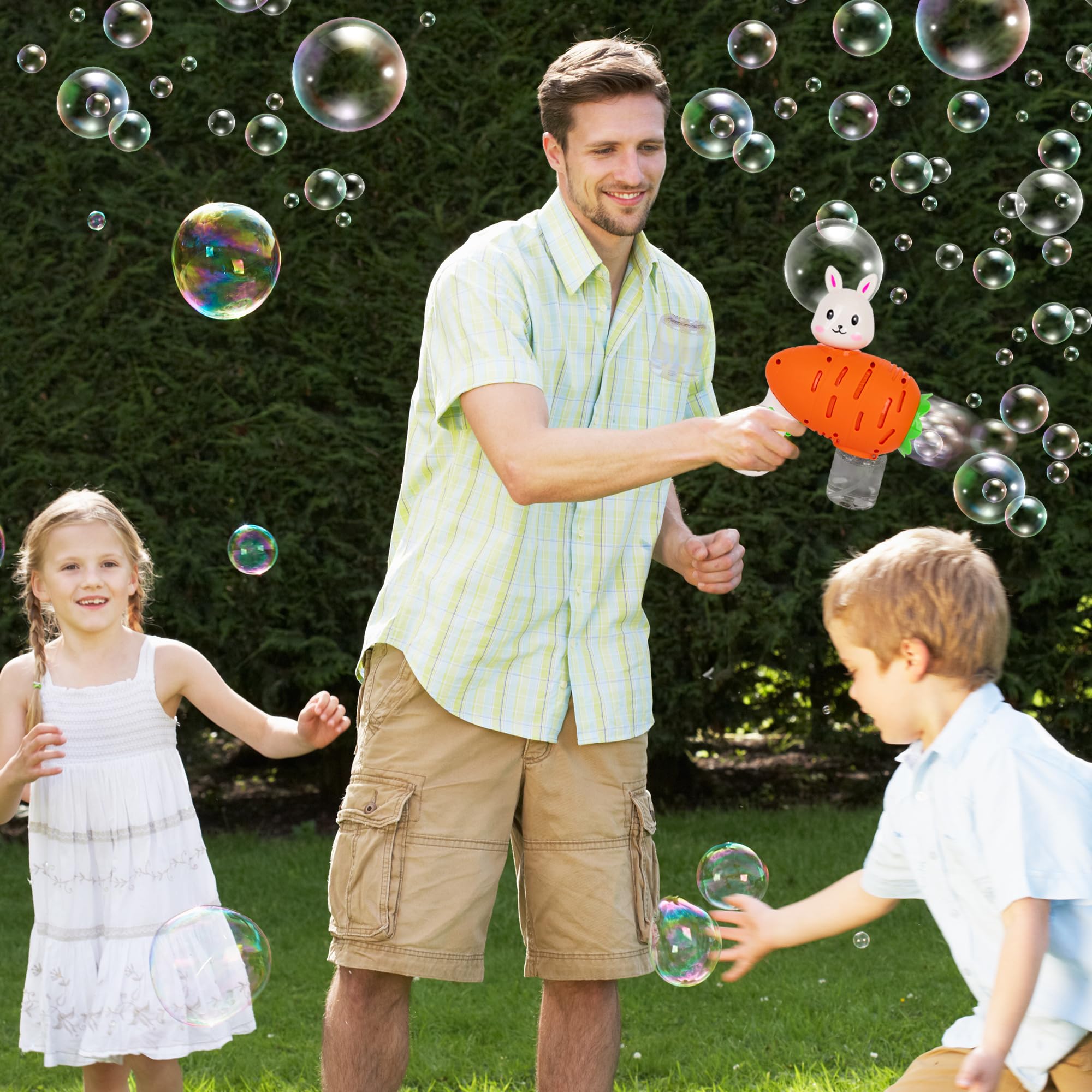 Foto 8 pulgar | Bubble Gun Artcreativity, Zanahoria De Pascua, Con Solución De Burbujas De 100 Ml - Venta Internacional.