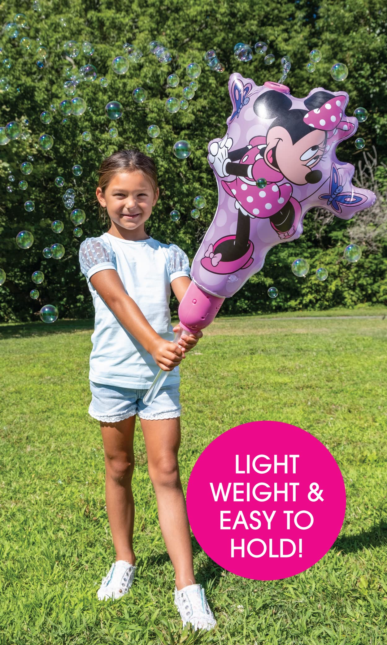 Foto 3 pulgar | Máquina De Burbujas Minnie Mouse Para Niños Pequeños Con Soporte Y Solución - Venta Internacional.