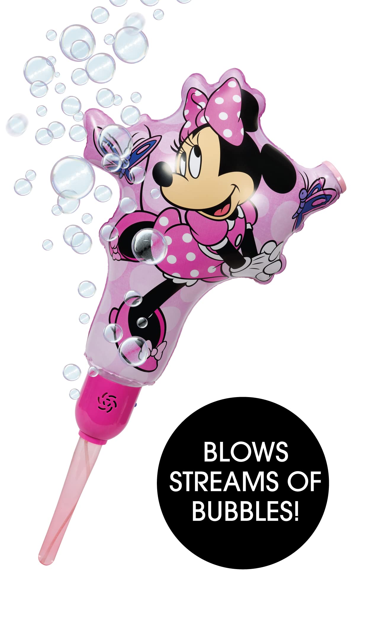 Foto 3 | Máquina De Burbujas Minnie Mouse Para Niños Pequeños Con Soporte Y Solución - Venta Internacional.