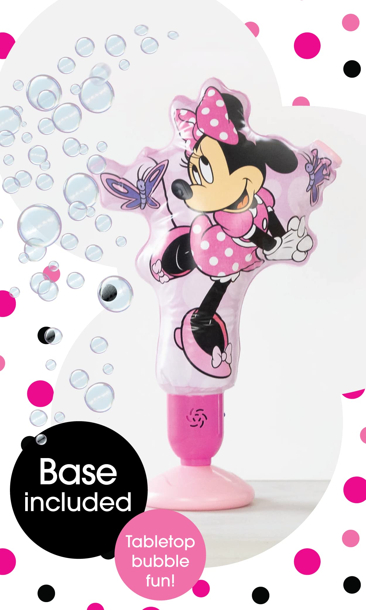 Foto 4 | Máquina De Burbujas Minnie Mouse Para Niños Pequeños Con Soporte Y Solución - Venta Internacional.