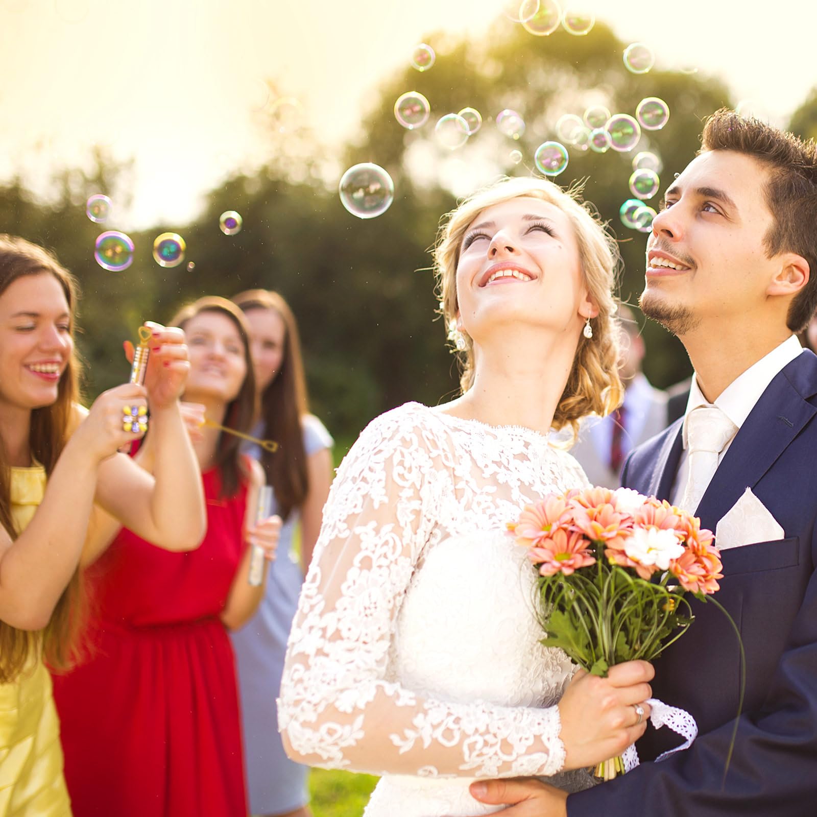 Foto 2 | Wedding Bubble Wands Sappy, 100 Unidades, Regalos Para Fiestas De Boda - Venta Internacional.