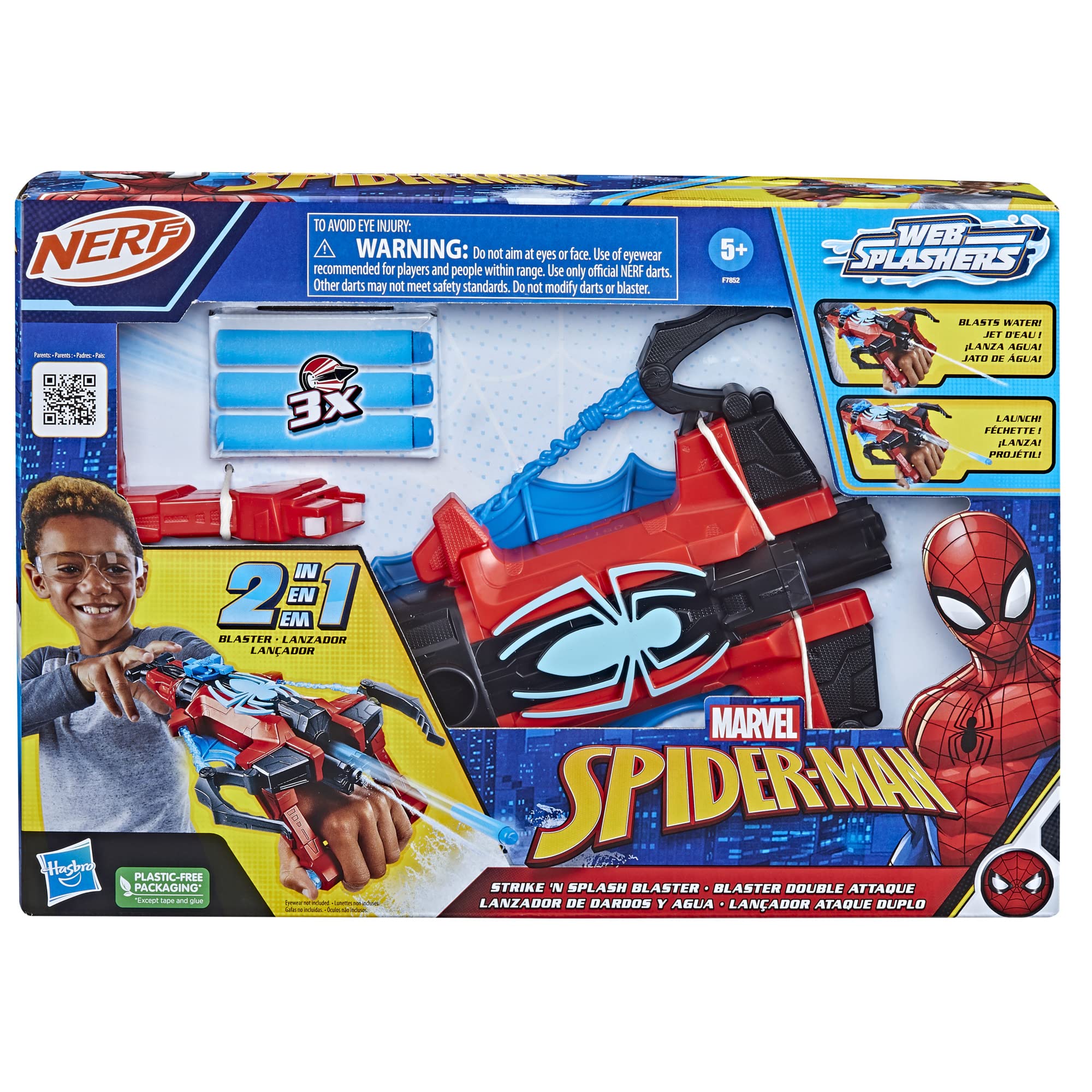 Foto 3 pulgar | Water Blaster Marvel Spider-man Spider Strike 'n Splash - Venta Internacional.