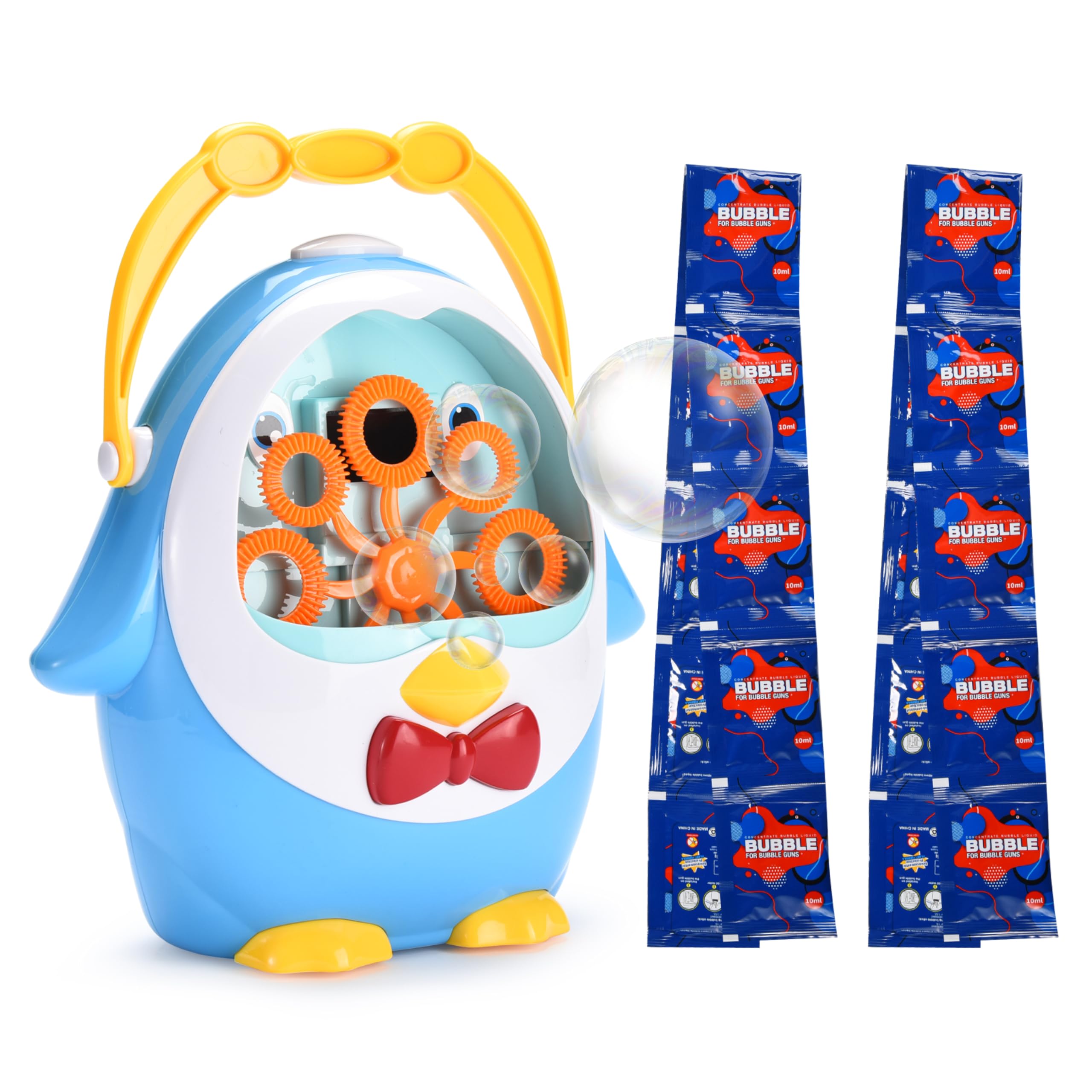 Foto 2 pulgar | Máquina De Burbujas Kidzlane Penguin Sopla 500 Burbujas/min Para Niños De 3 Años O Más - Venta Internacional.