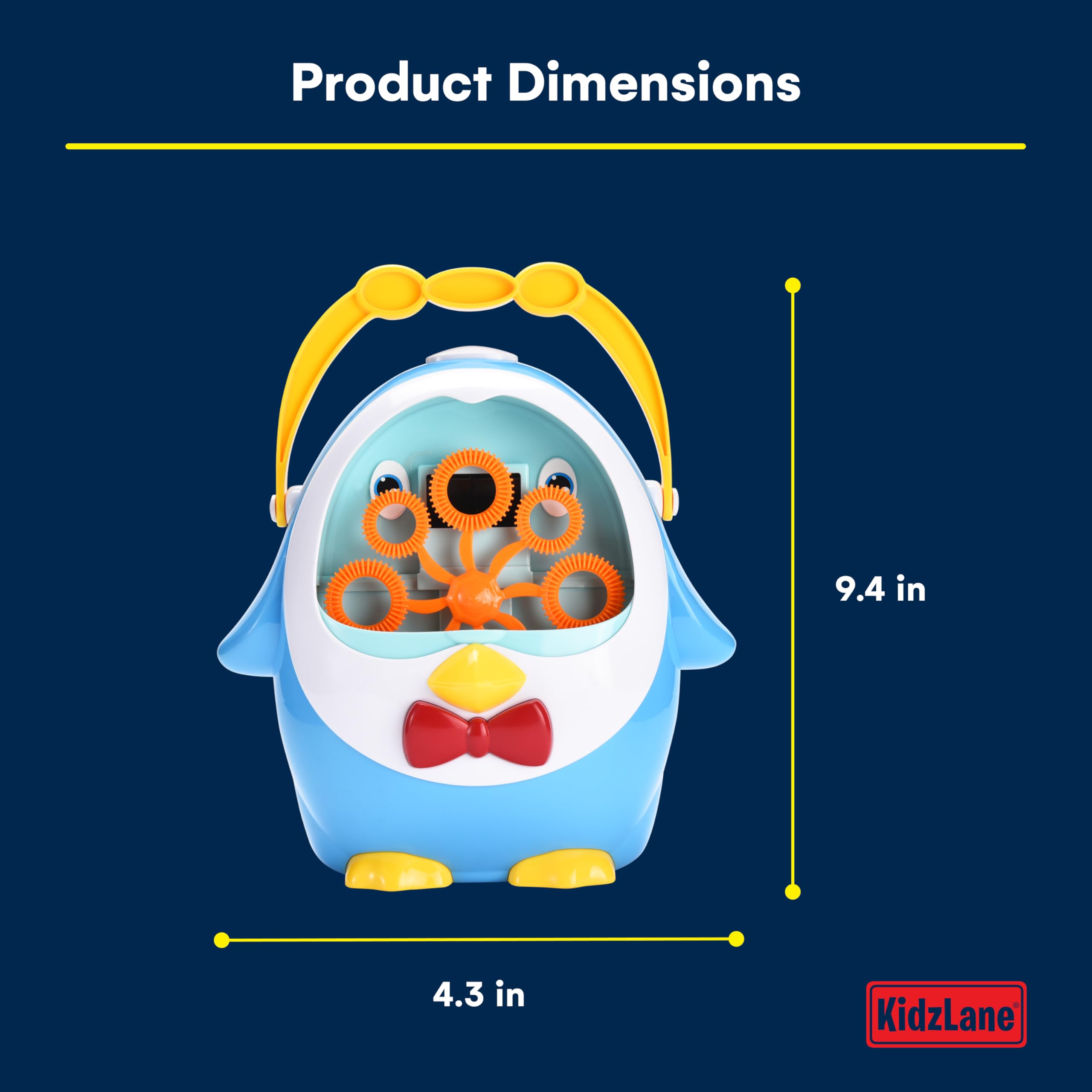 Foto 4 pulgar | Máquina De Burbujas Kidzlane Penguin Sopla 500 Burbujas/min Para Niños De 3 Años O Más - Venta Internacional.