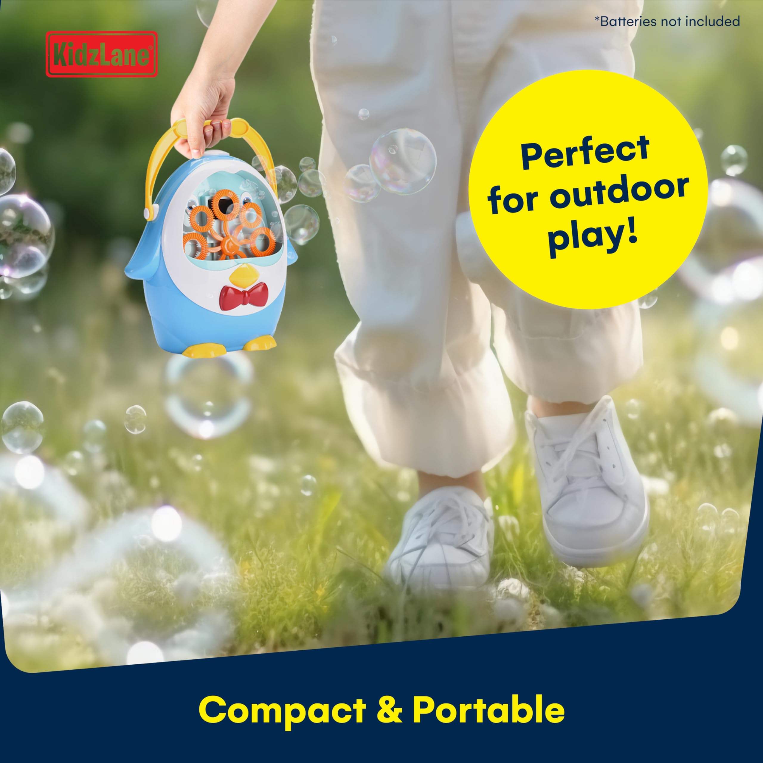 Foto 5 pulgar | Máquina De Burbujas Kidzlane Penguin Sopla 500 Burbujas/min Para Niños De 3 Años O Más - Venta Internacional.