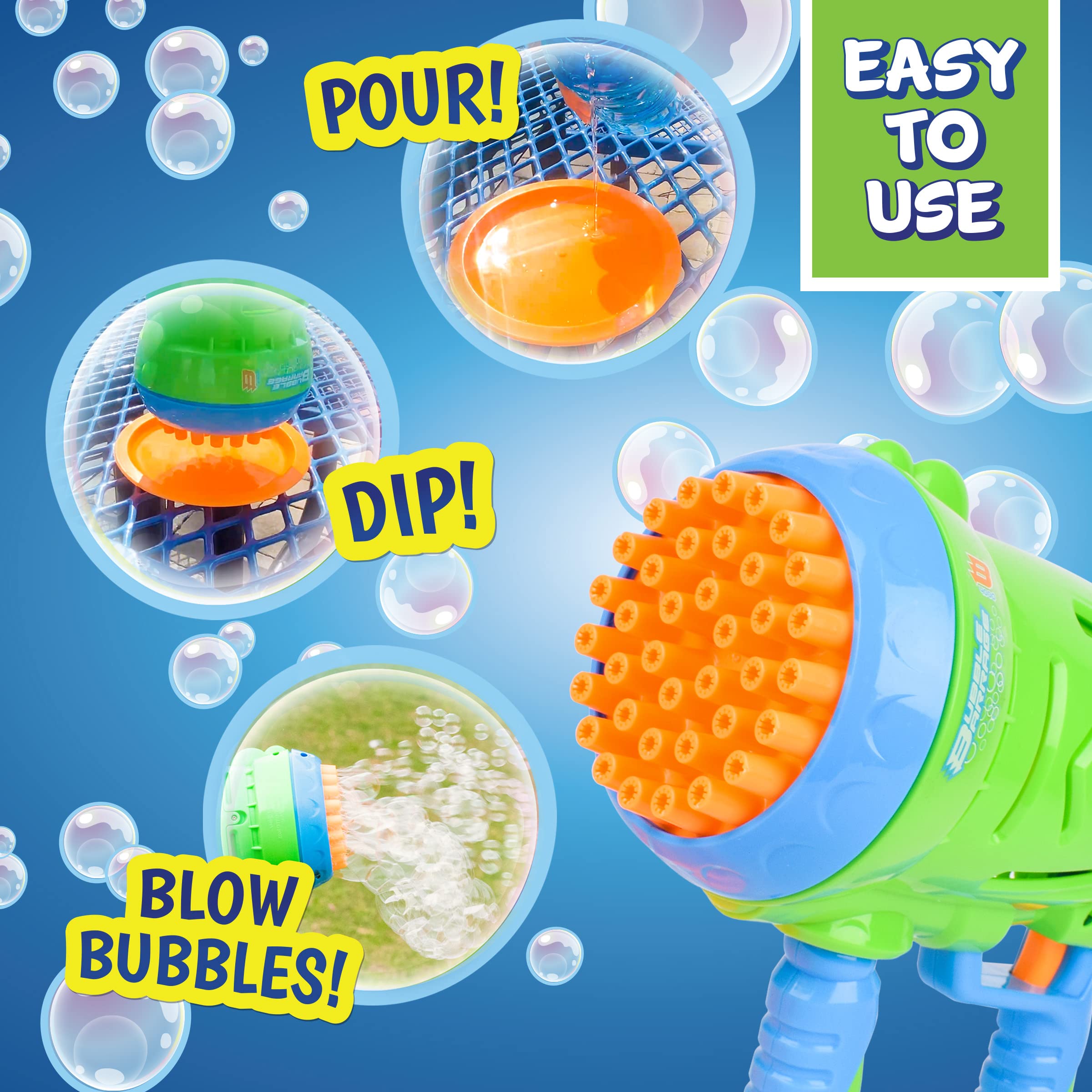 Foto 6 pulgar | Pistola De Bombardeo De Burbujas Maxx Bubbles Automática Con Solución De Burbujas - Venta Internacional.