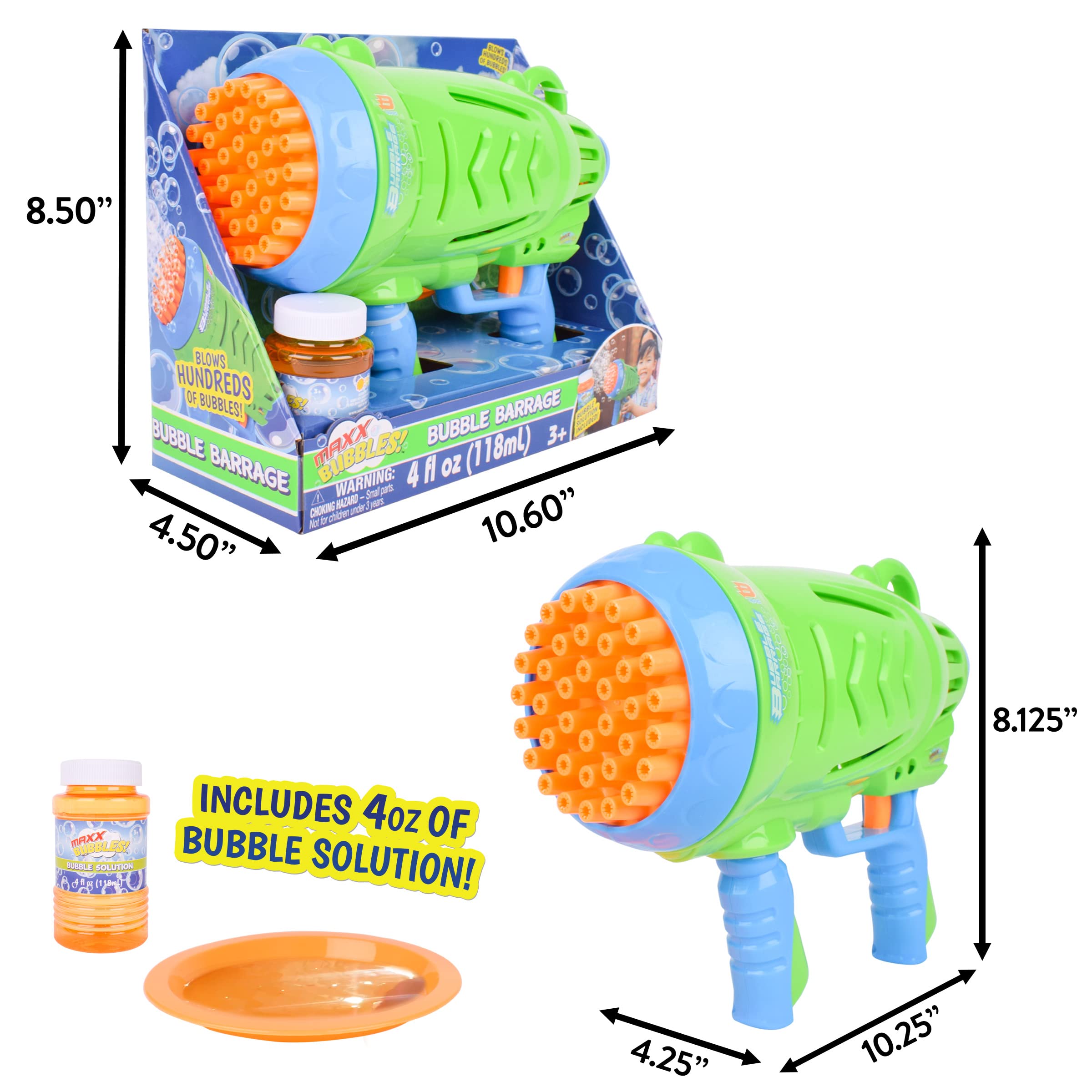 Foto 7 pulgar | Pistola De Bombardeo De Burbujas Maxx Bubbles Automática Con Solución De Burbujas - Venta Internacional.