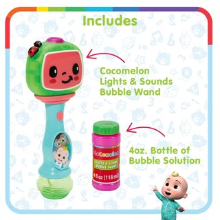 Foto 2 | Varita Musical Para Niños Pequeños Cocomelon Con Solución De Burbujas - Venta Internacional.