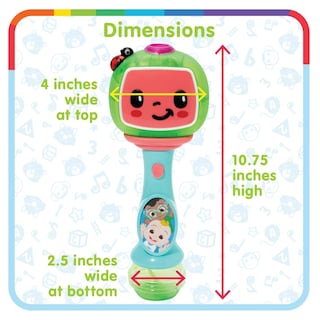 Foto 6 | Varita Musical Para Niños Pequeños Cocomelon Con Solución De Burbujas - Venta Internacional.